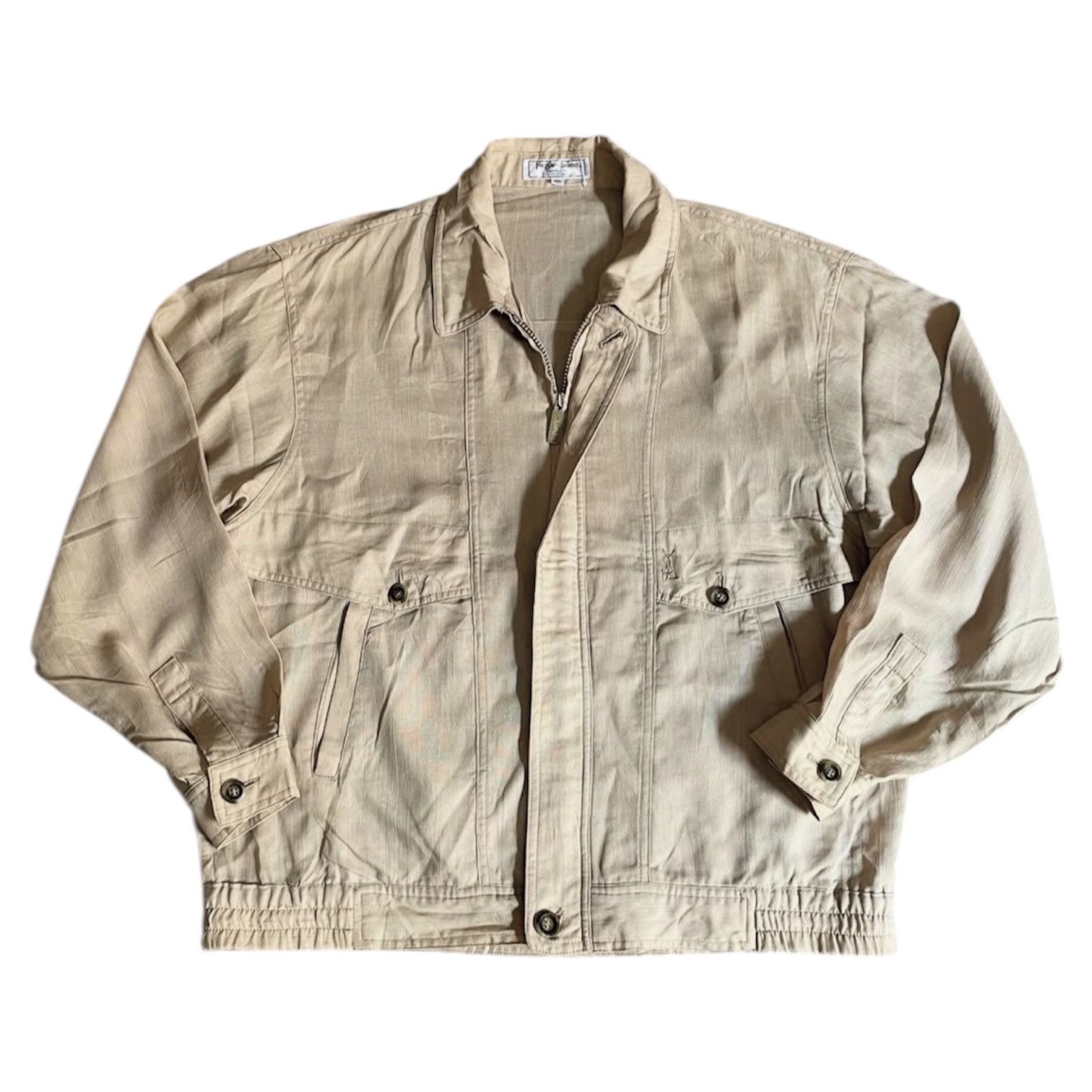 Yves Saint Laurent 1990s Yves Saint Laurent YSL Linen Jacket Size US L / EU 52-54 / 3 - 1 Thumbnail