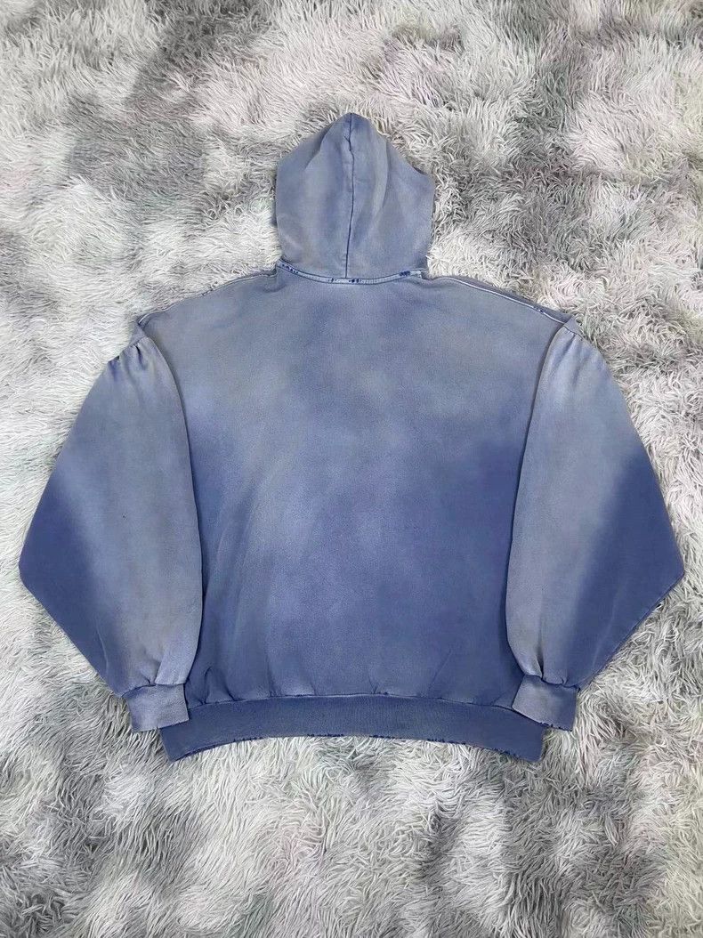 Balenciaga Balenciaga Old sweaters made by bekind haze blue mud dyeing Size US M / EU 48-50 / 2 - 6 Thumbnail