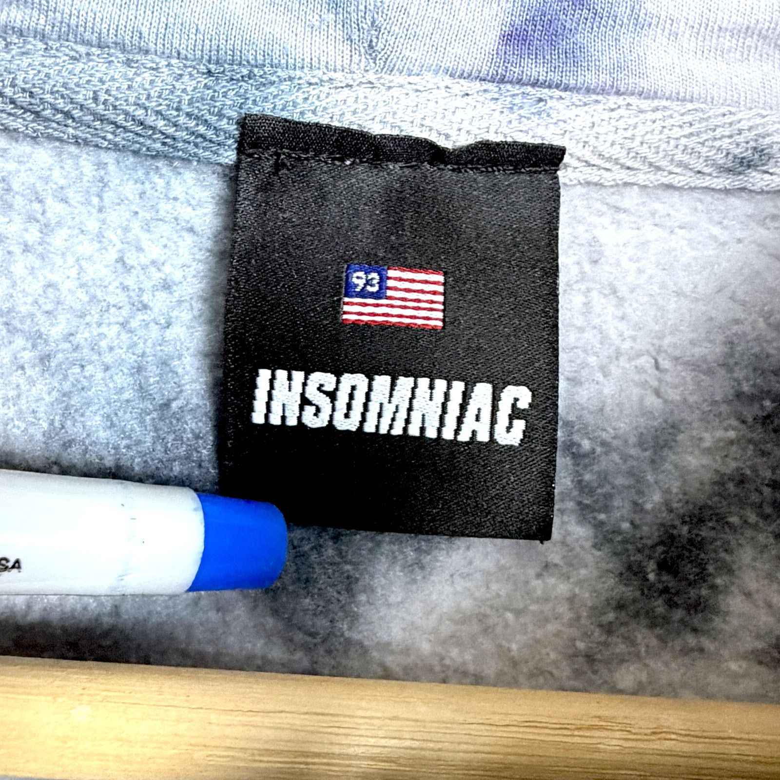 Other Insomniac Eye Guy Purple Black Tie Dye Hoodie EDC Men's S Size US S / EU 44-46 / 1 - 5 Thumbnail