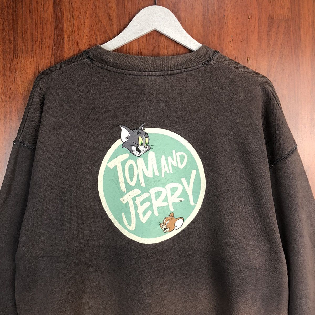 Japanese Brand × Vintage Discus Athletic Tom & Jerry Grey faded Sweatshirt #7562 Size US L / EU 52-54 / 3 - 2 Thumbnail