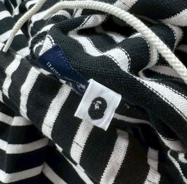 Bape BAPE border Pullover Hoodie navy/white Size US M / EU 48-50 / 2 - 5 Thumbnail