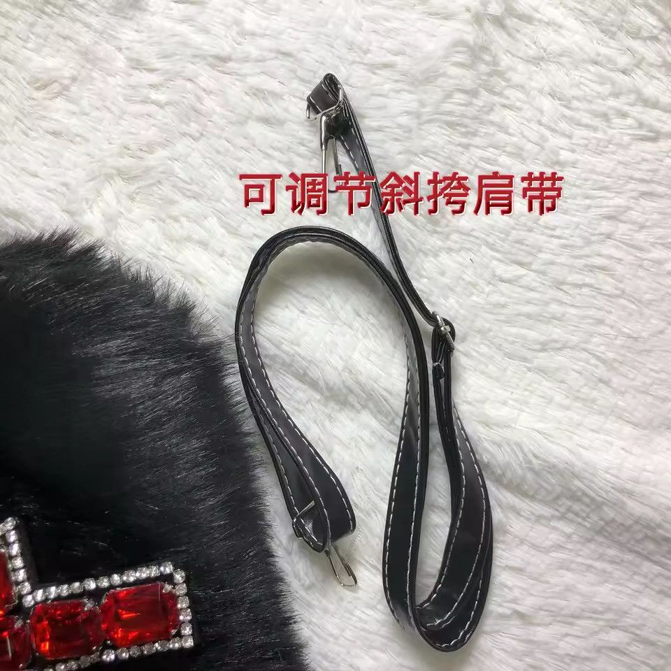 Other Y2K Gothic Faux Fur Underarm Shoulder Bag Size ONE SIZE - 6 Thumbnail
