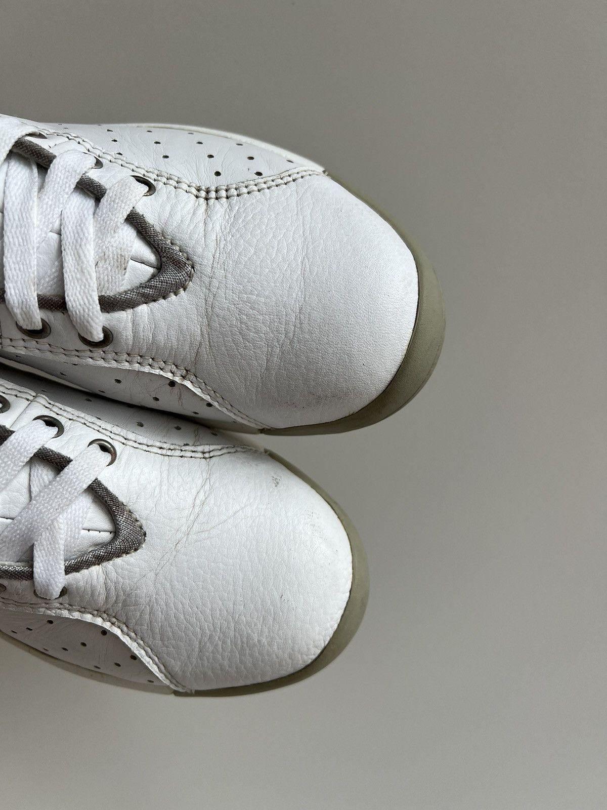 Oakley × Vintage Vintage Oakley White Leather Sneakers Size US 8.5 / EU 41-42 - 3 Thumbnail