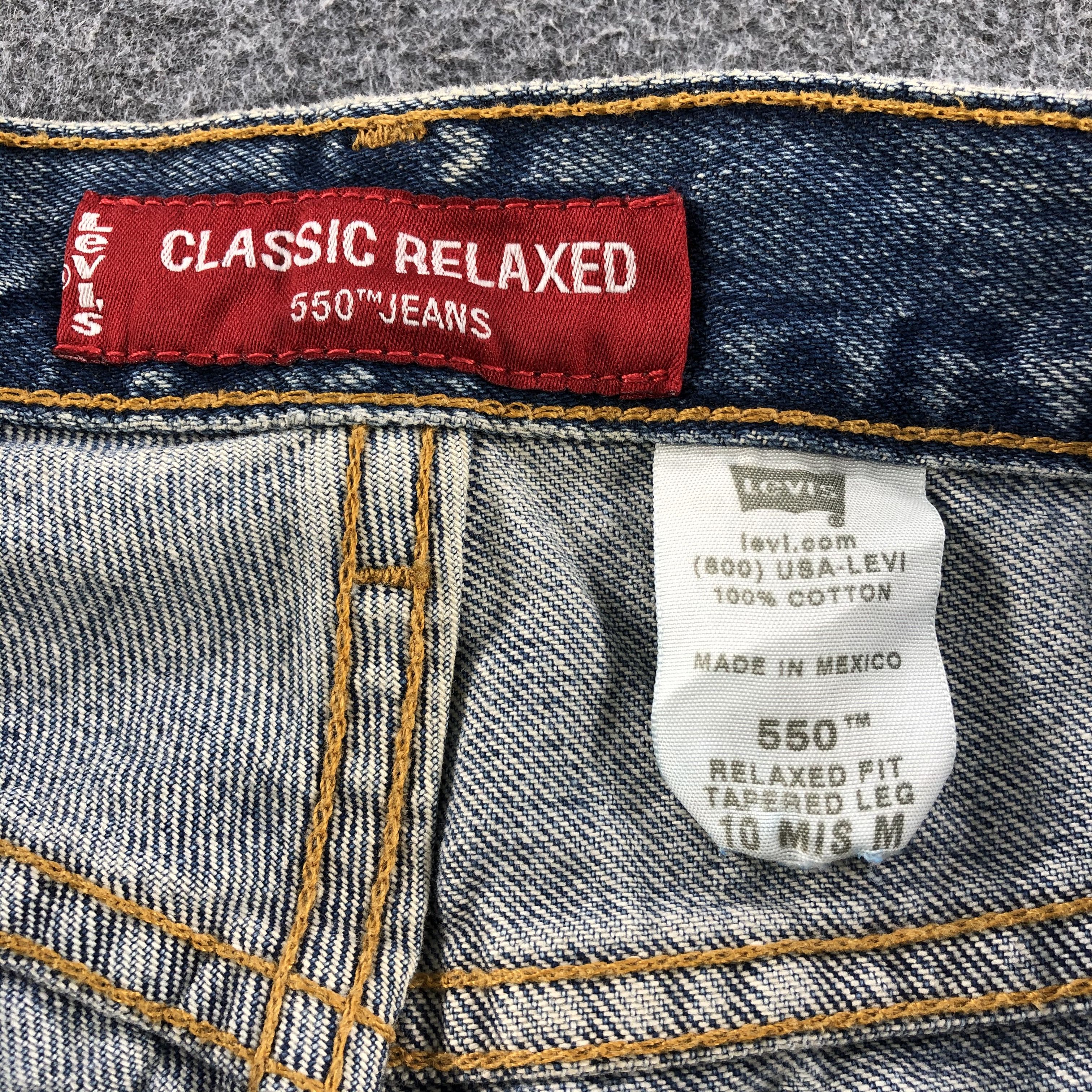 Levi's Blue Wash Vintage Levis 550 Jeans-J1170 Size US 31 - 9 Thumbnail
