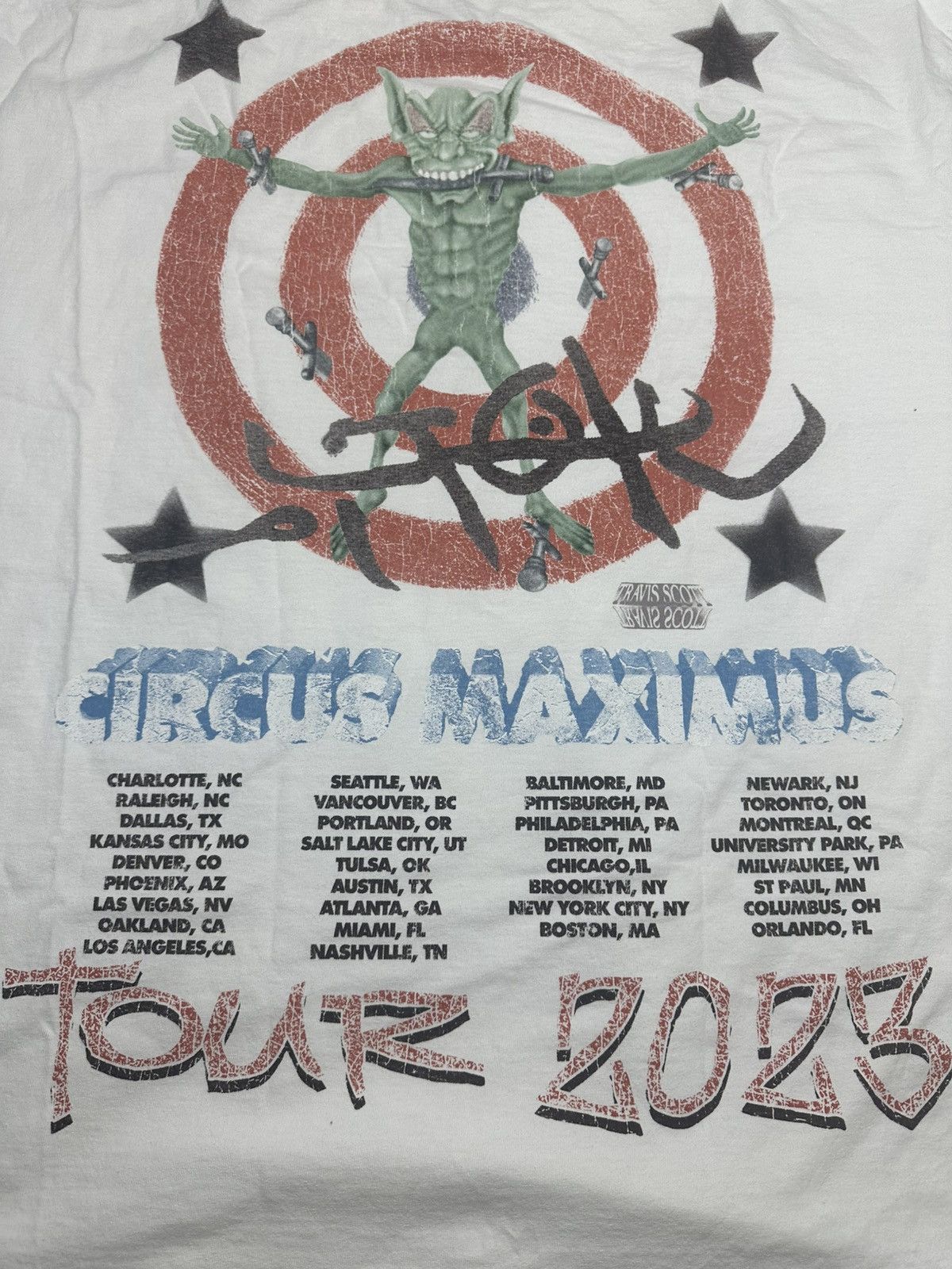 Travis Scott Travis Scott 2023 Utopia Circus Maximus Tee/ New Size 2XL Size US XXL / EU 58 / 5 - 5 Thumbnail