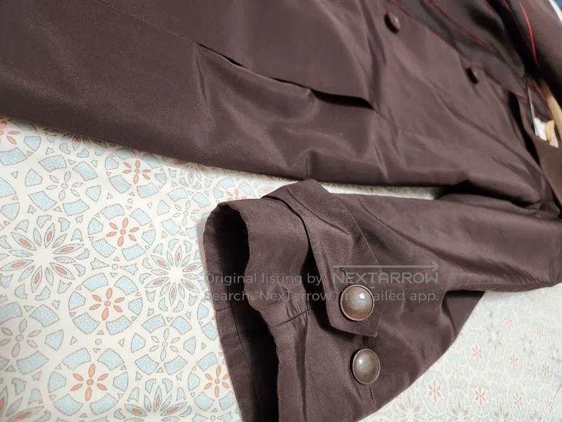 Hermes Hermes Medium-length trench coat, 100% silk fabric, with t Size XS / US 0-2 / IT 36-38 - 8 Thumbnail