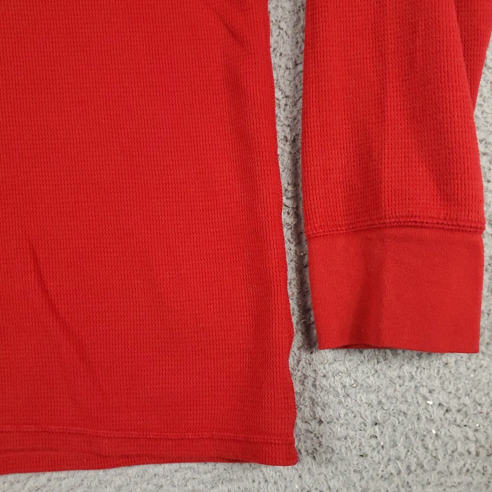 Ralph Lauren Ralph Lauren Men's XL Red Thermal Long Sleeve T-Shirt Crew Neck Waffle Knit Size US XL / EU 56 / 4 - 5 Thumbnail