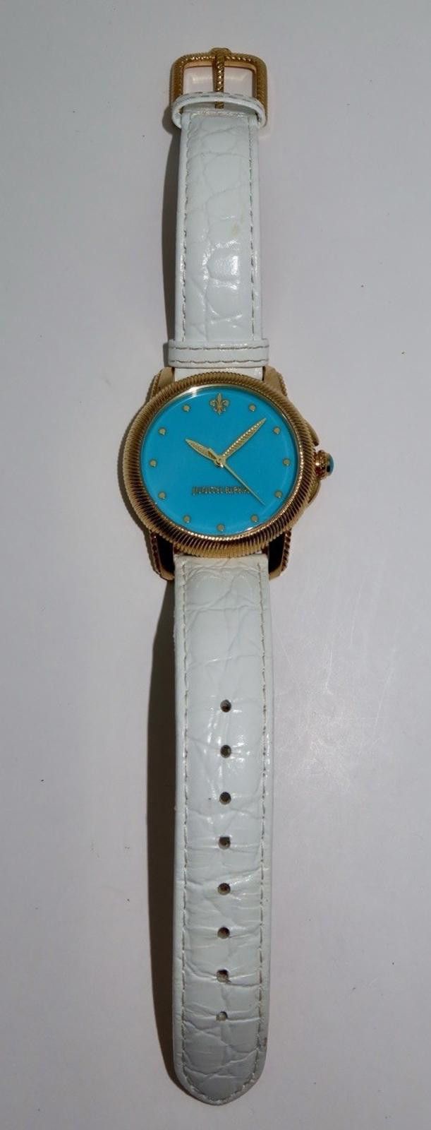 Designer Judith Ripka Beautiful Gold Tone Turquoise Dial Watch Size ONE SIZE - 4 Thumbnail