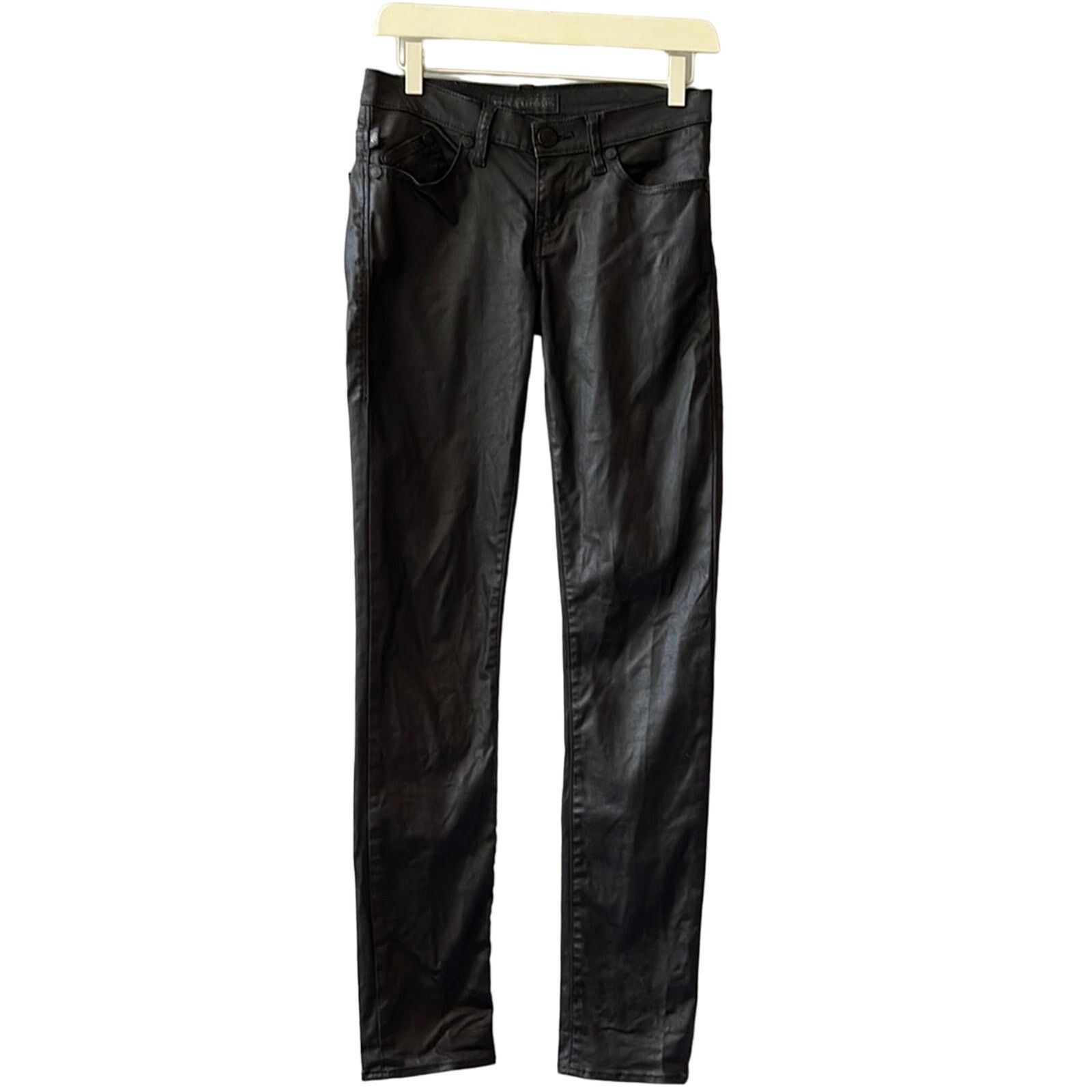 Rock & Republic Rock and Republic Berlin Black Coated Skinny Jeans Size 4M Size 27" / US 4 / IT 40 - 1 Thumbnail