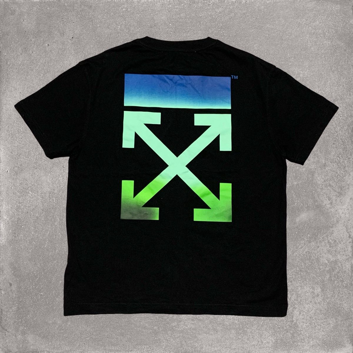 Off-White Off White Medium Blurred Arrows Black Tee Virgil Abloh Size US M / EU 48-50 / 2 - 1 Thumbnail