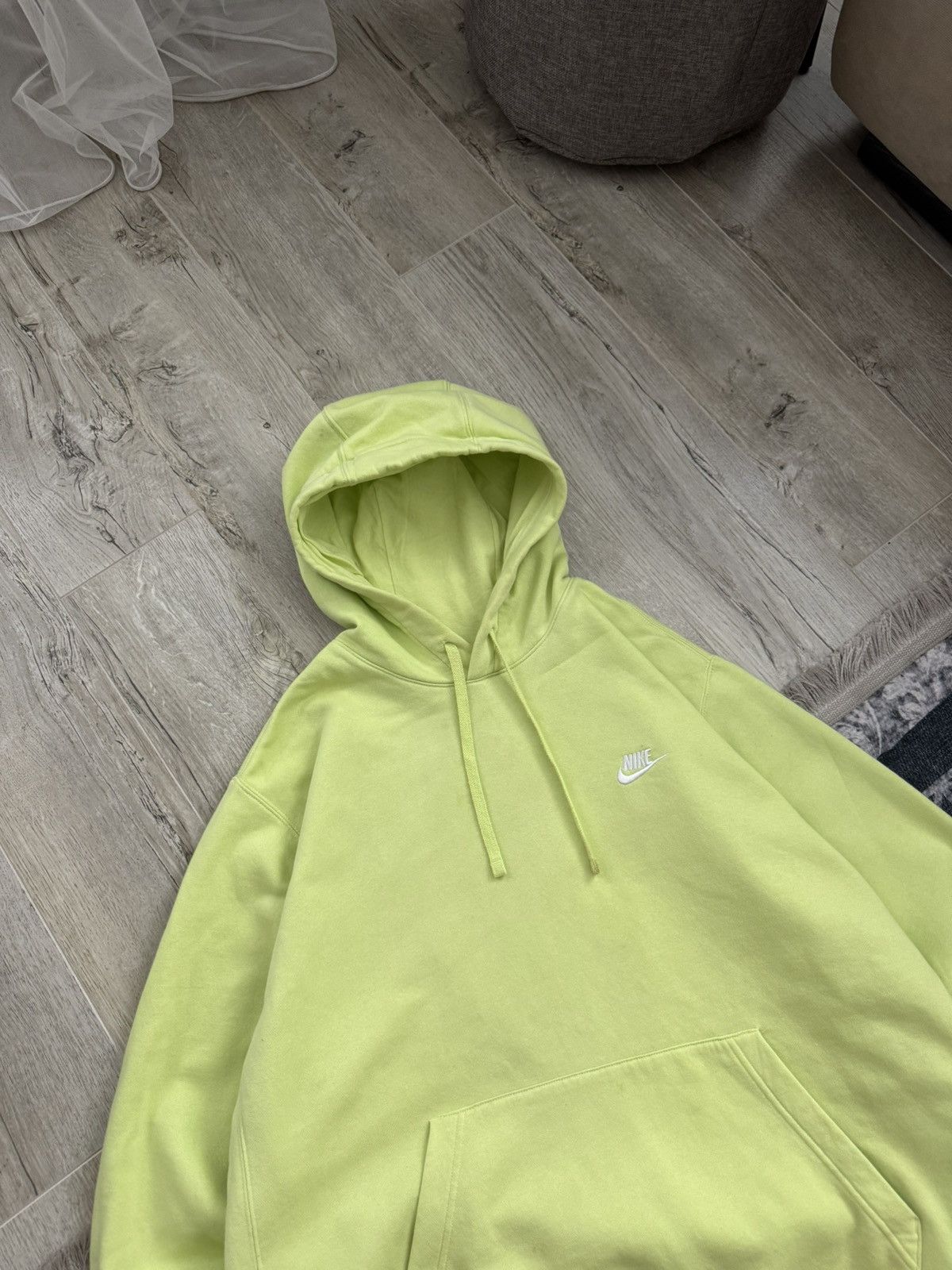 Nike × Nike ACG Nike Basic Logo Green Yellow Hoodie Size US 11 / EU 44 - 4 Thumbnail