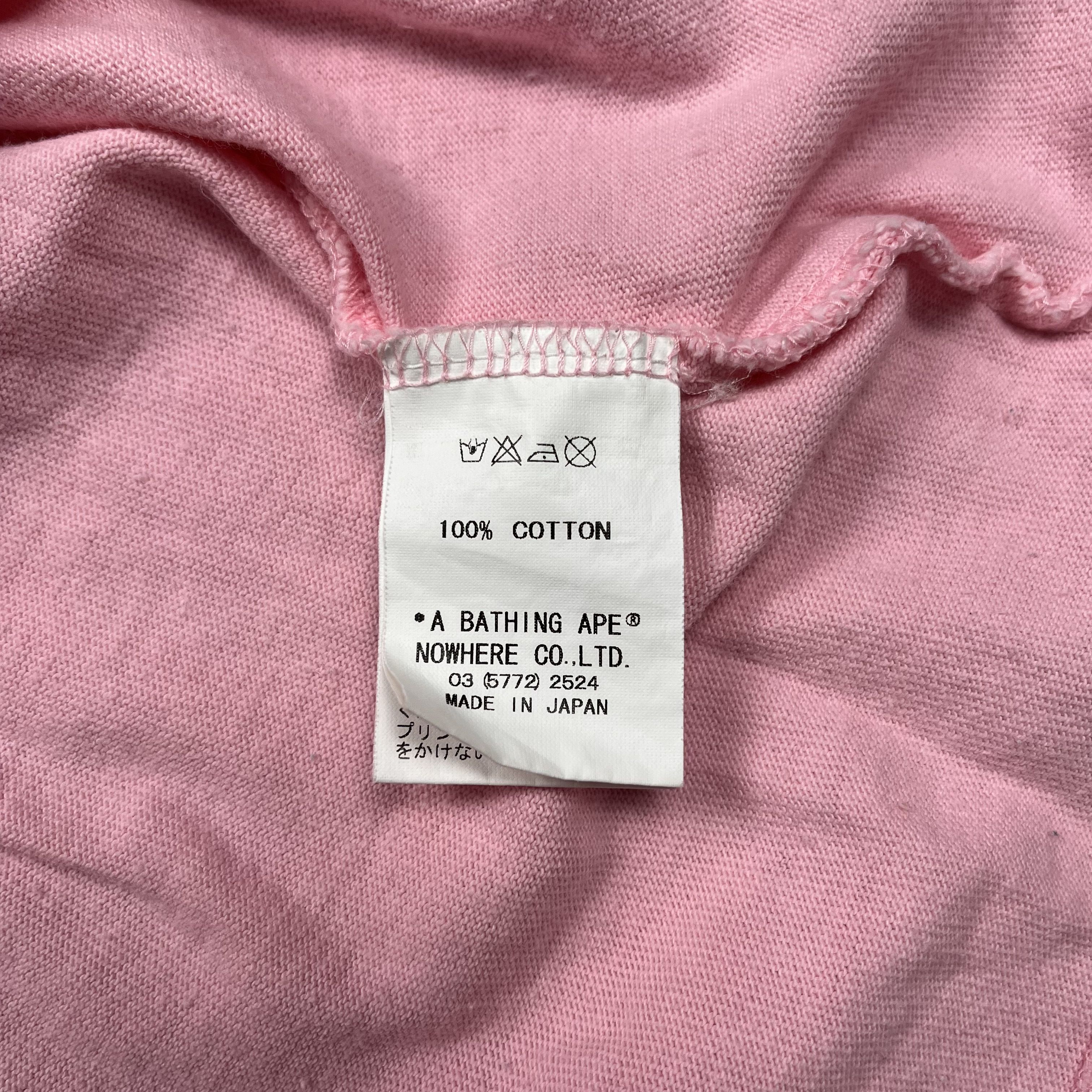 Bape Bape Big Logo T-Shirt Pink Size US M / EU 48-50 / 2 - 7 Thumbnail