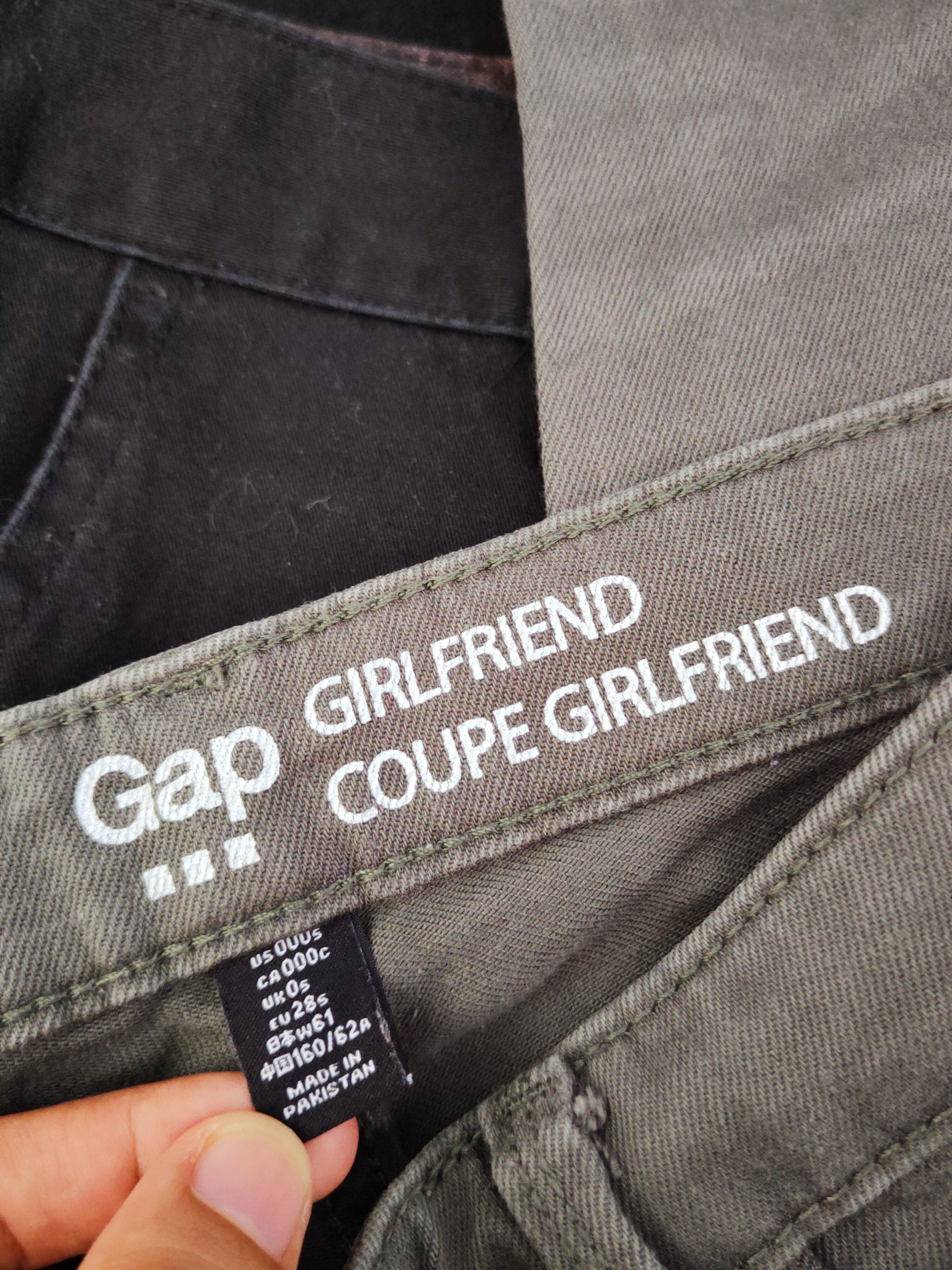 Gap × Vintage Vintage 💥 Gap Green Distressed Ripped Jeans Size 29" - 15 Thumbnail