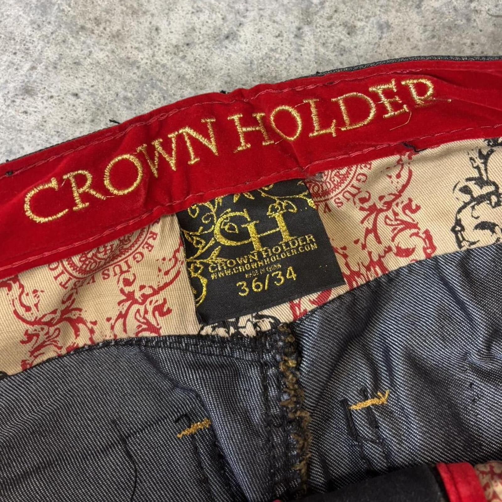 Other Crown Holder Y2K Grunge Alternative Wide Leg Baggy Jeans Size US 36 / EU 52 - 8 Thumbnail