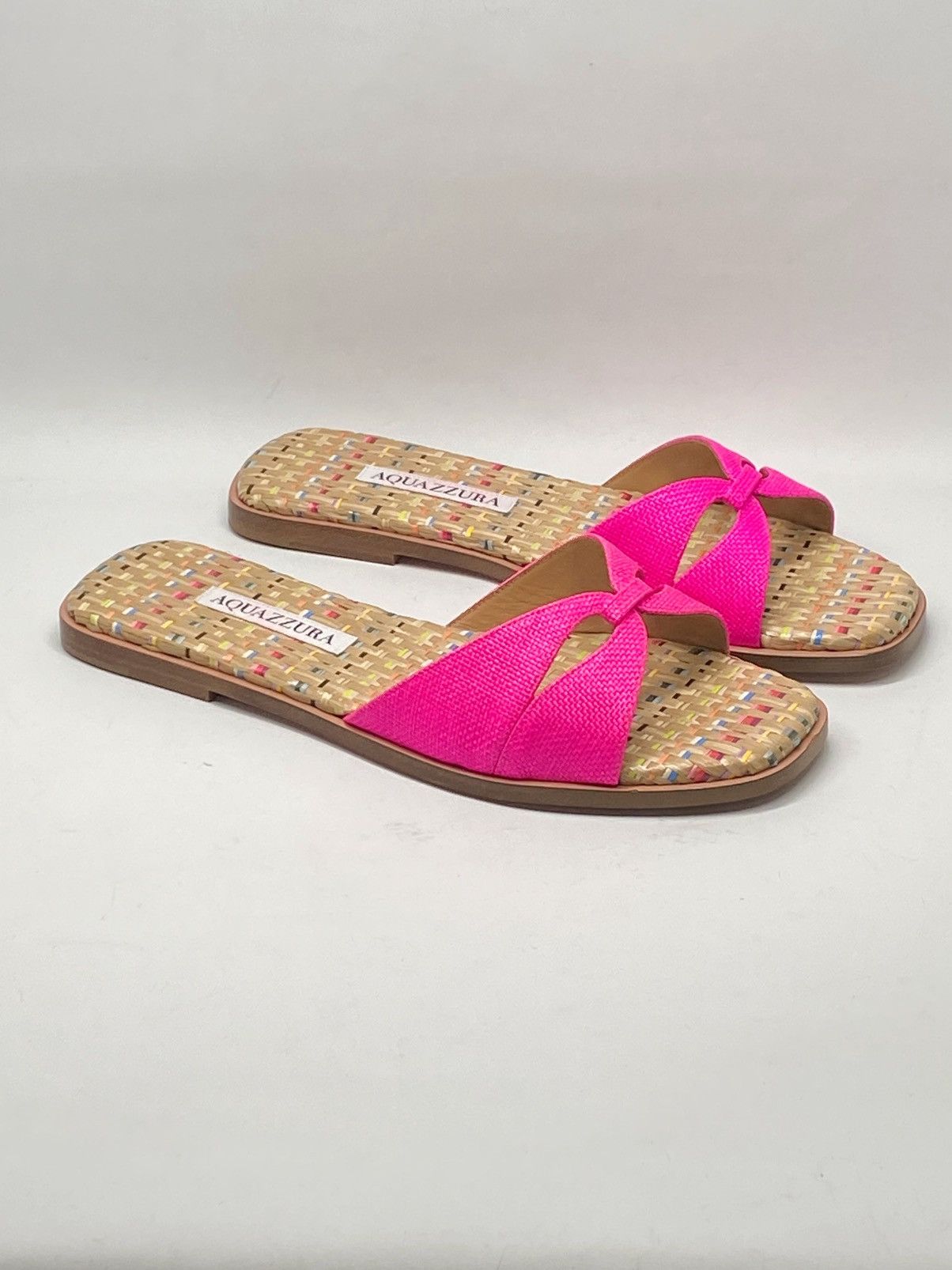 Aquazzura Aquazzura Villette Textile Flat Sandals size 38 Size US 8 / IT 38 - 2 Thumbnail