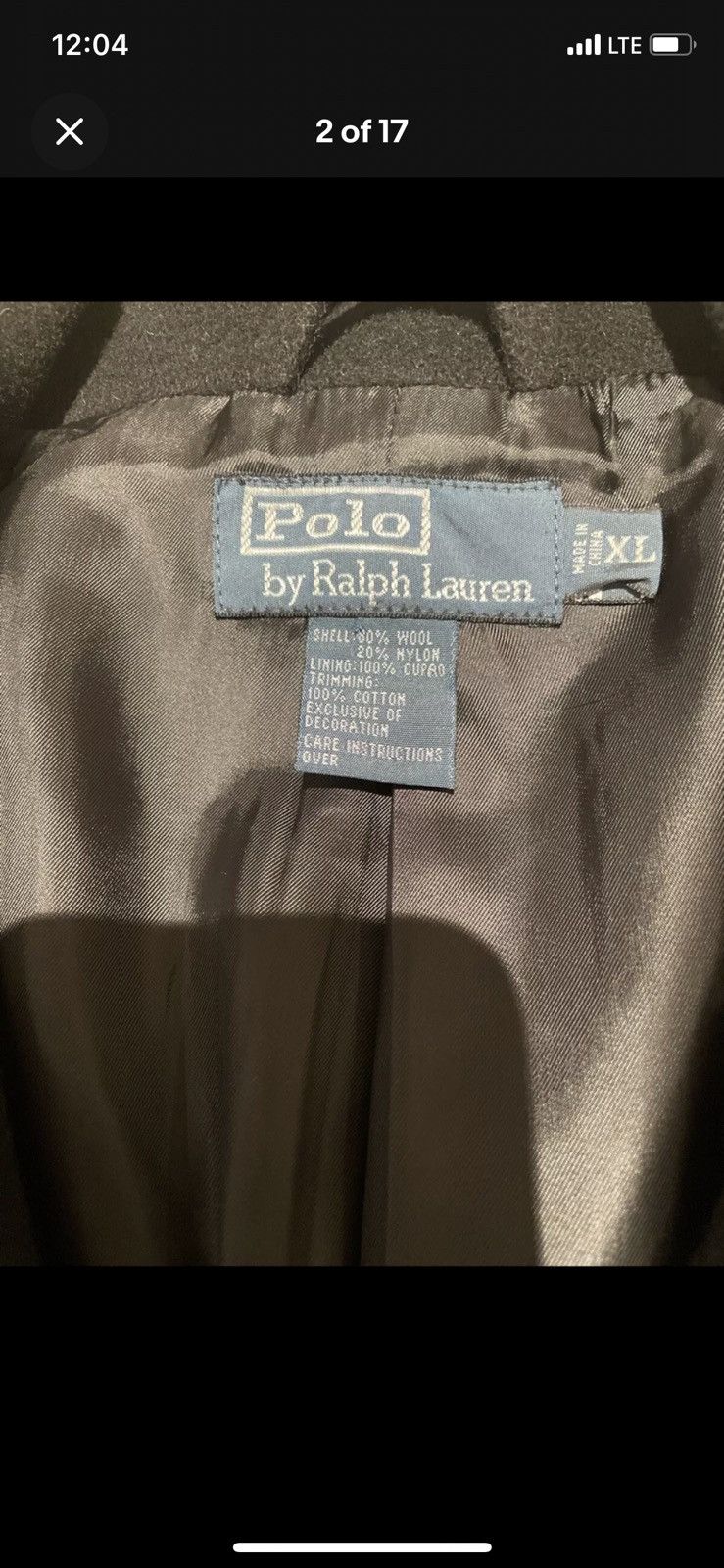 Ralph Lauren × Vintage Polo Ralph Lauren Double Breasted Overcoat Jacket navy Size US XL / EU 56 / 4 - 3 Thumbnail