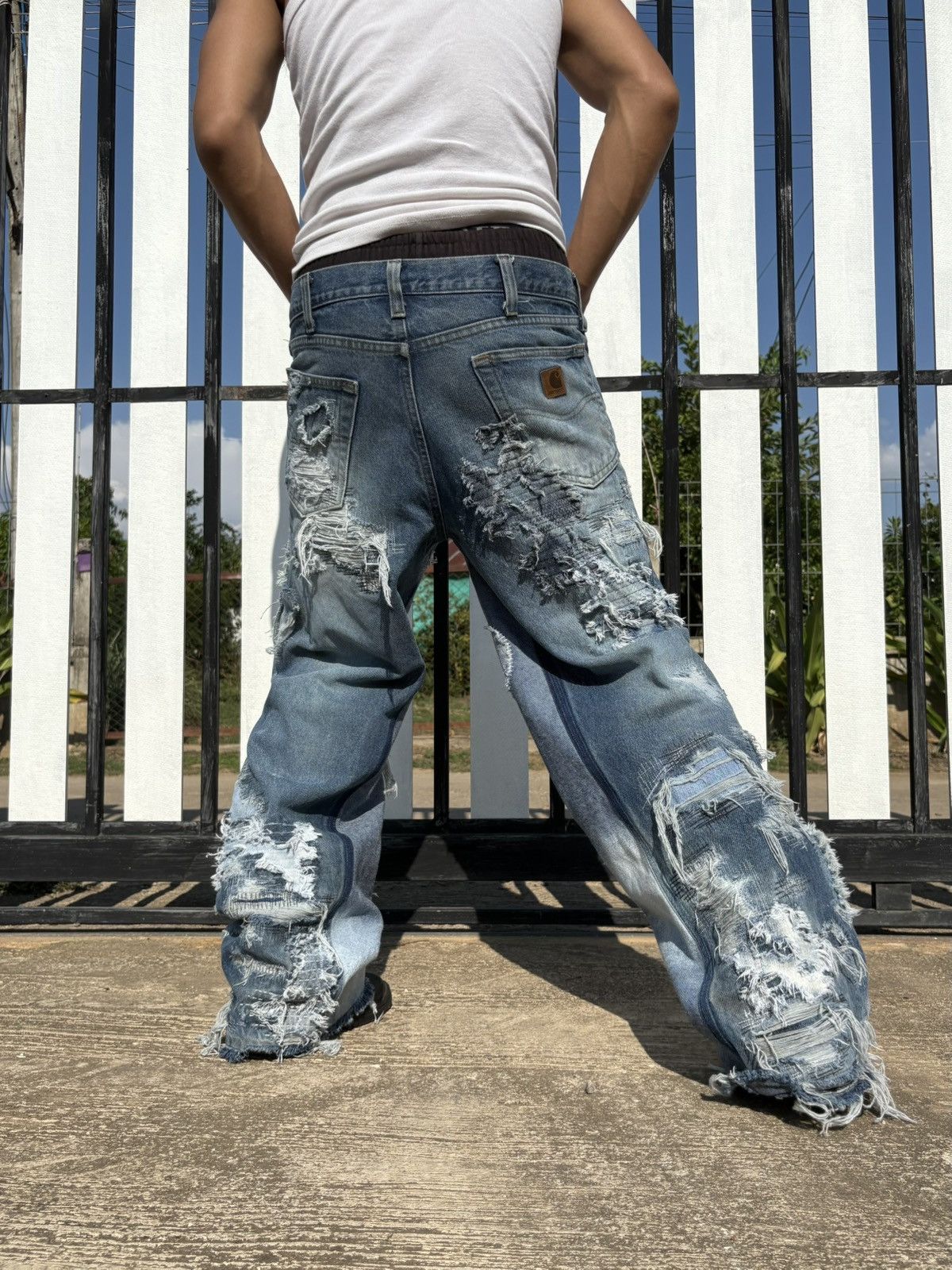 Carhartt Fray Theory Denim 1of1 (size35x31) Size US 35 - 15 Thumbnail