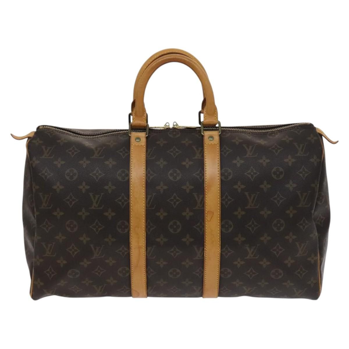 Louis Vuitton Keepall 45 Brown Canvas Travel Bag (Pre-Owned) Size ONE SIZE - 1 Thumbnail