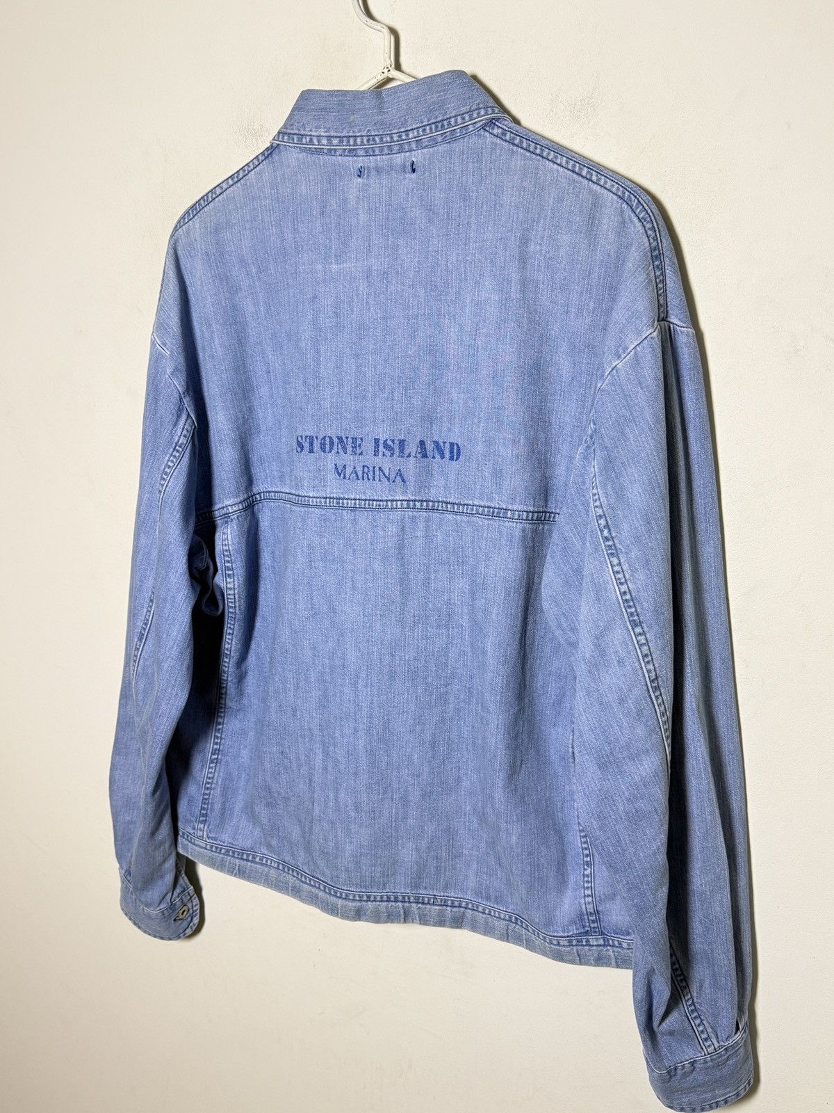 Stone Island Stone Island Marina denim jacket reflective logo 80s Size US L / EU 52-54 / 3 - 3 Thumbnail
