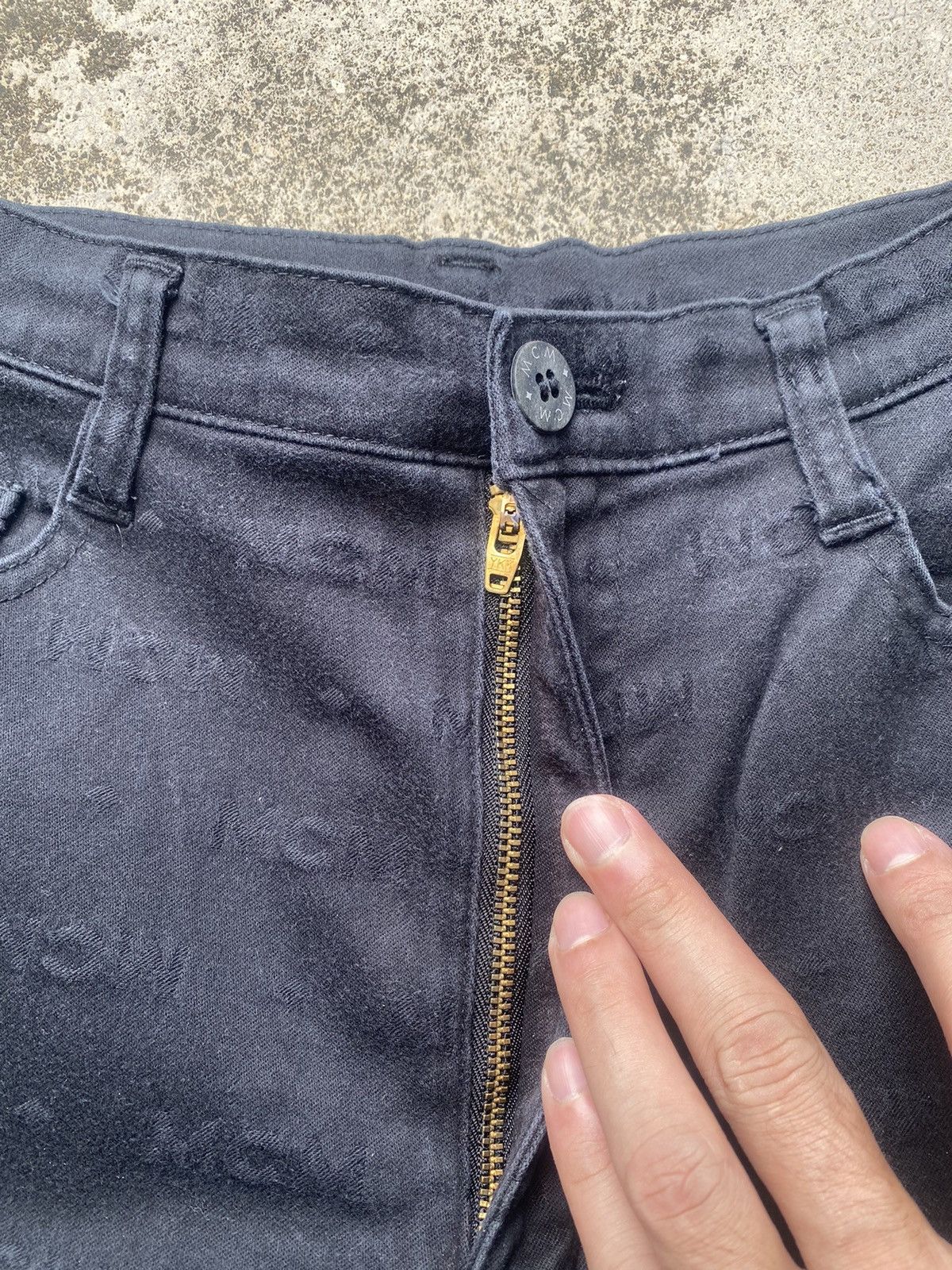 Designer × If Six Was Nine × MCM MCM Monogram Flare Stretchable Casual Pants Size US 26 / EU 42 - 7 Thumbnail
