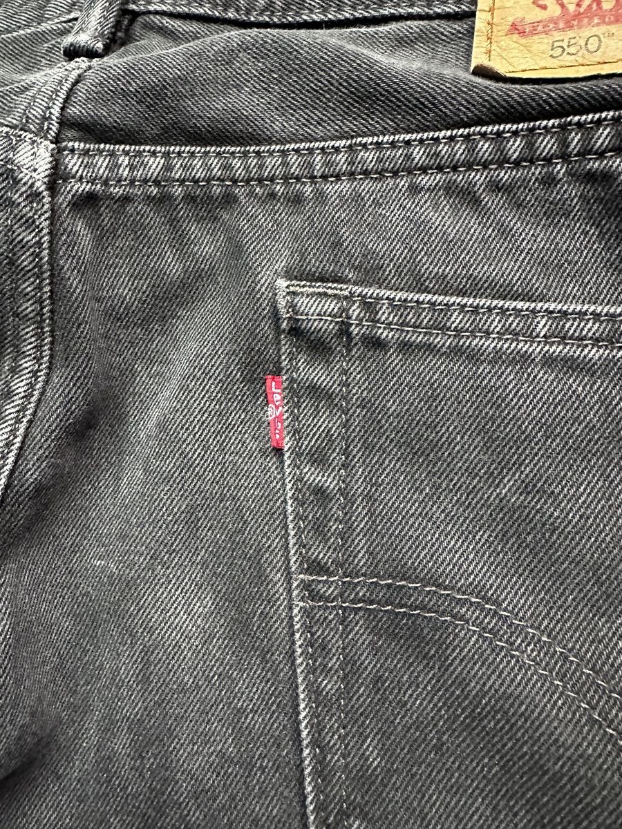 Levi's Levi’s 550 Relaxed Fit Jeans – Black – 36W x 32L Size US 36 / EU 52 - 3 Thumbnail