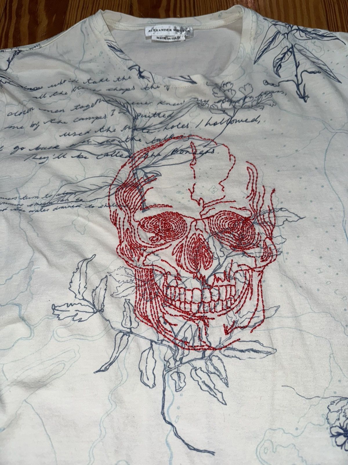 Alexander McQueen Skull & Poetry McQueen Logo Tee Size US S / EU 44-46 / 1 - 2 Thumbnail
