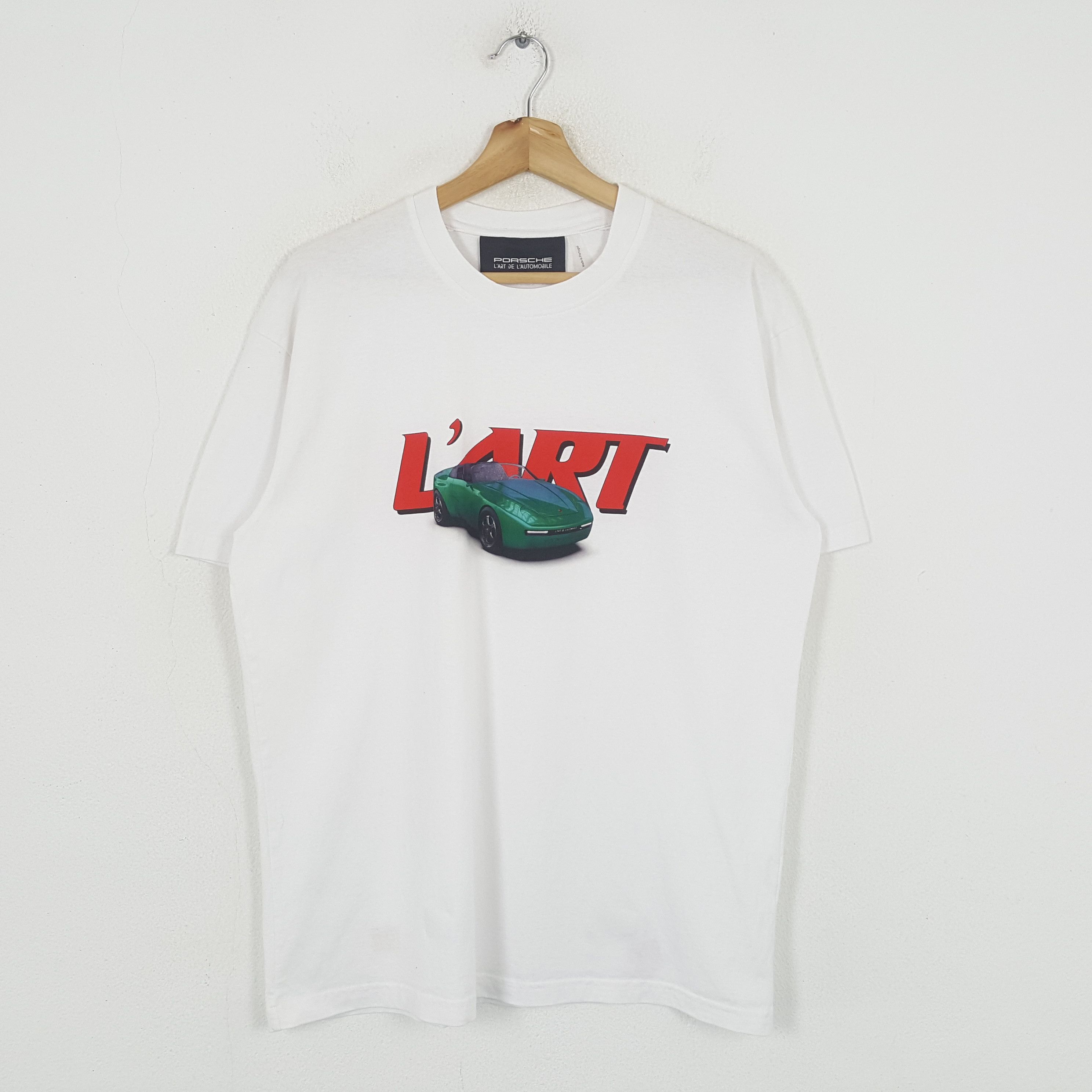 Porsche Design × Vintage Vintage Porsche Lárt Automobile Motorsports T-Shirt C276N69 Size US L / EU 52-54 / 3 - 1 Thumbnail