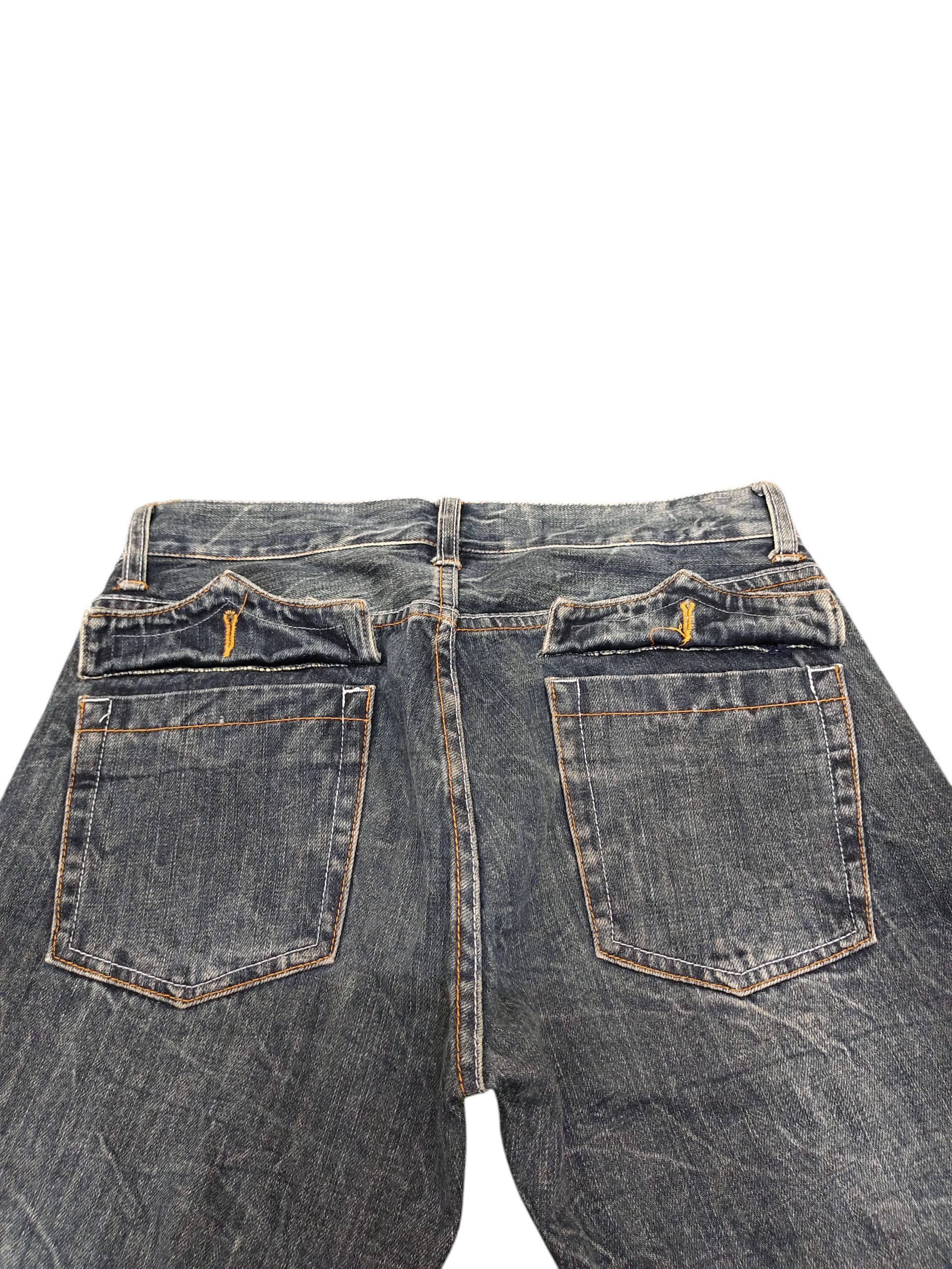 Hysteric Glamour × Undercover Japanese Brand Root Three Clawmark Distress Faded Jeans Size US 32 / EU 48 - 13 Thumbnail
