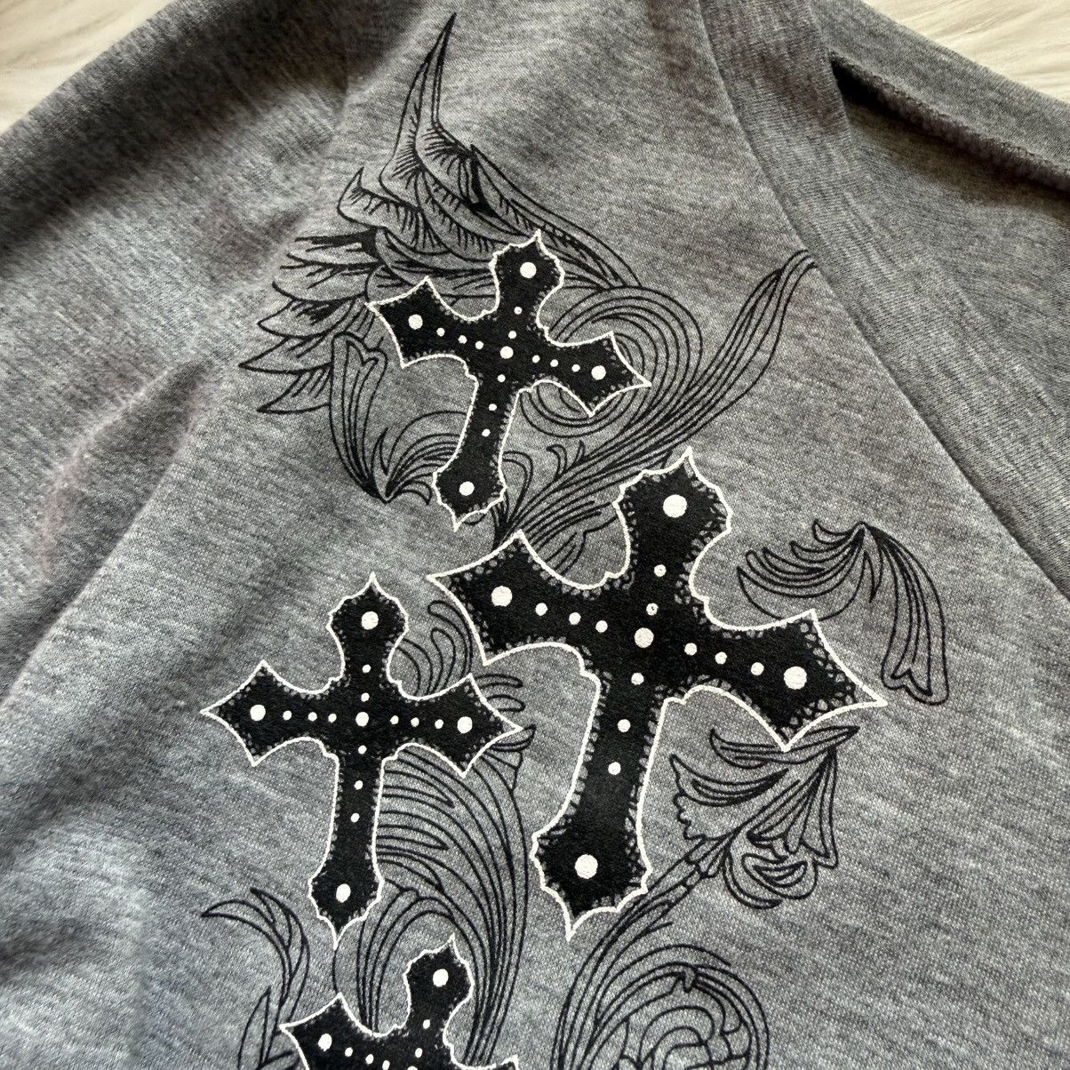 Hysteric Glamour 📌 Vintage Y2k Rare Cross Gothic V-Neck Long Sleeve 00’s Size L / US 10 / IT 46 - 5 Thumbnail