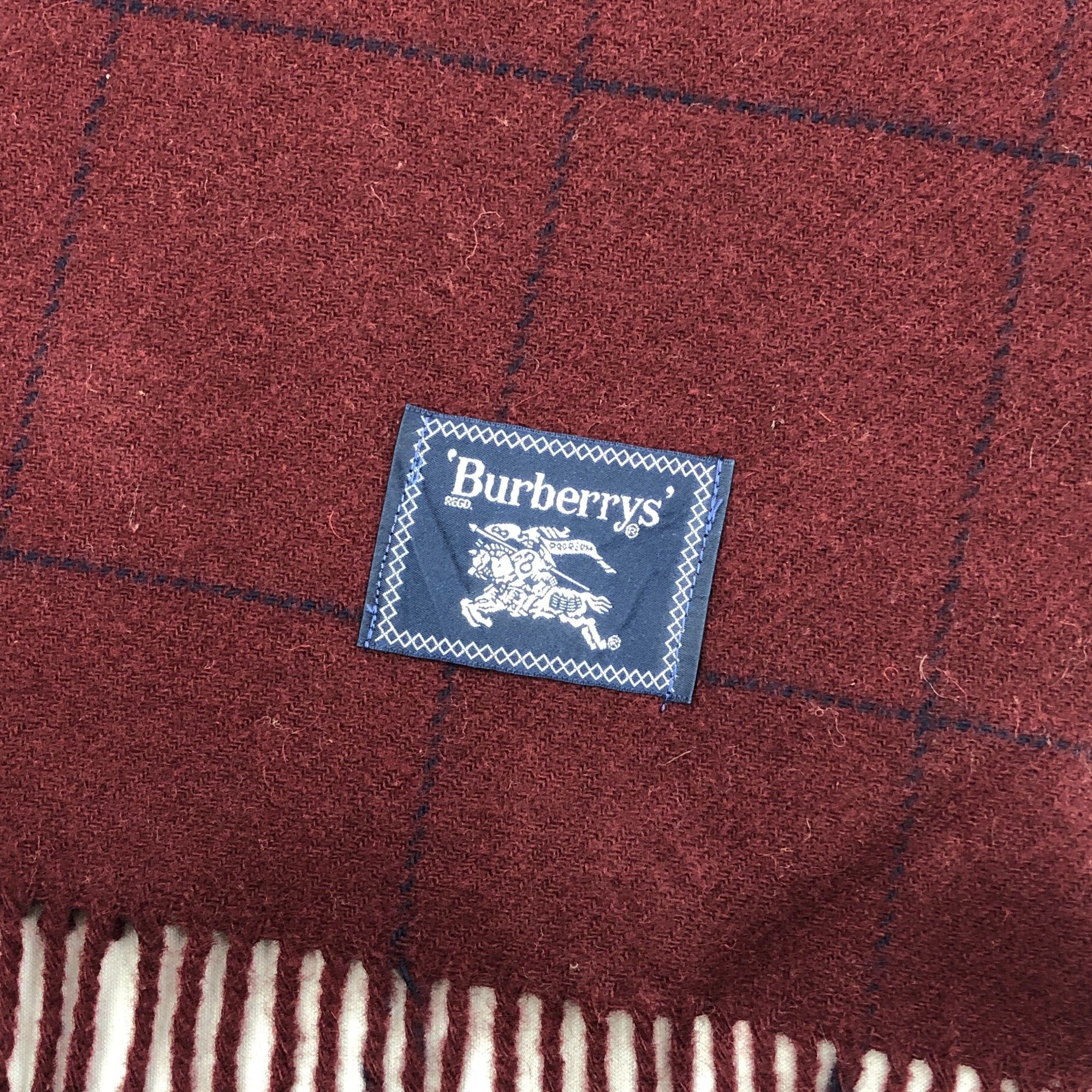 Burberry Vintage Burberry Scarf Muffler Wool Stole Shawls Scarves Size ONE SIZE - 8 Thumbnail