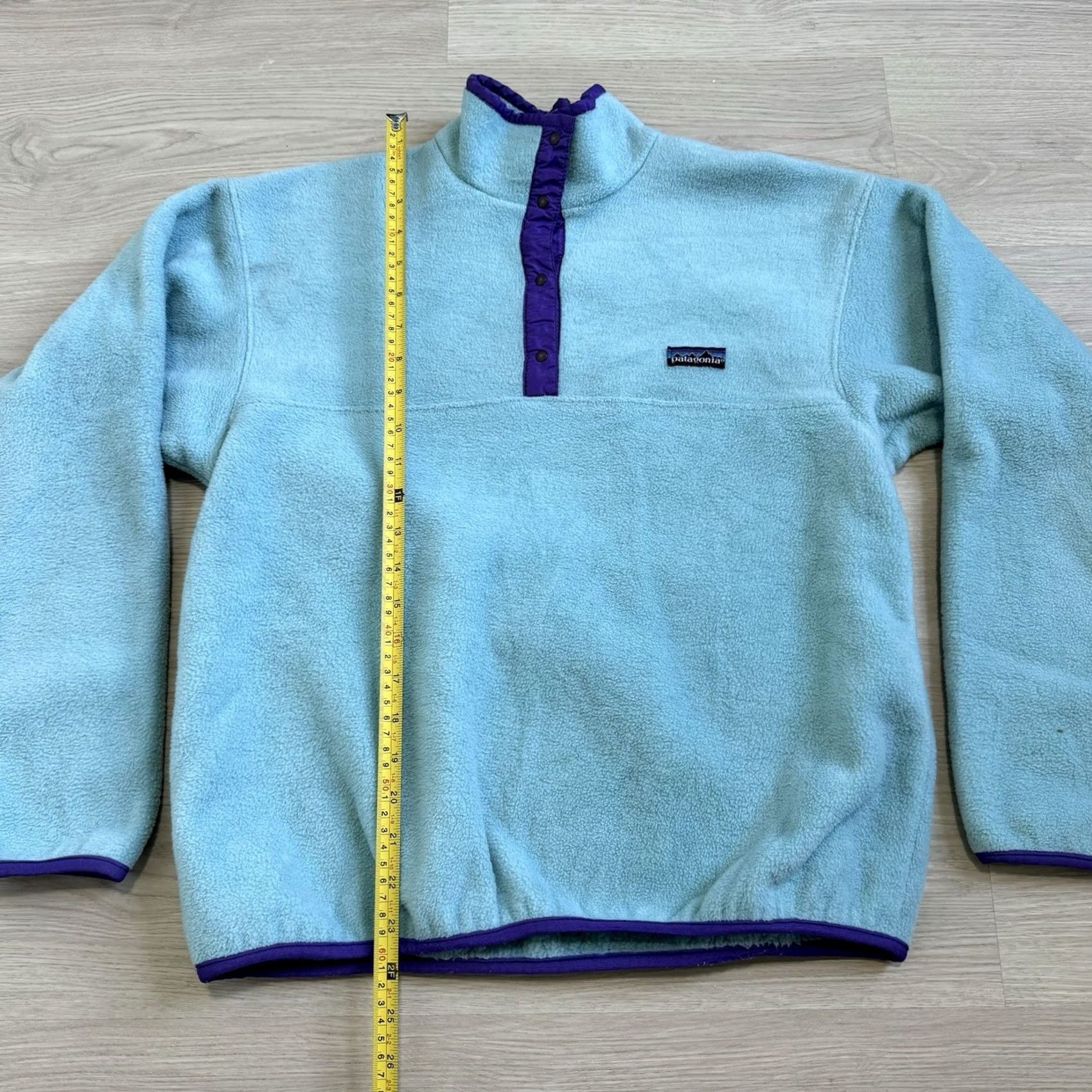 Patagonia VINTAGE Patagonia Womens 11/12 Synchilla Teal Fleece Jacket Pullover 90s Size XL / US 12-14 / IT 48-50 - 3 Thumbnail
