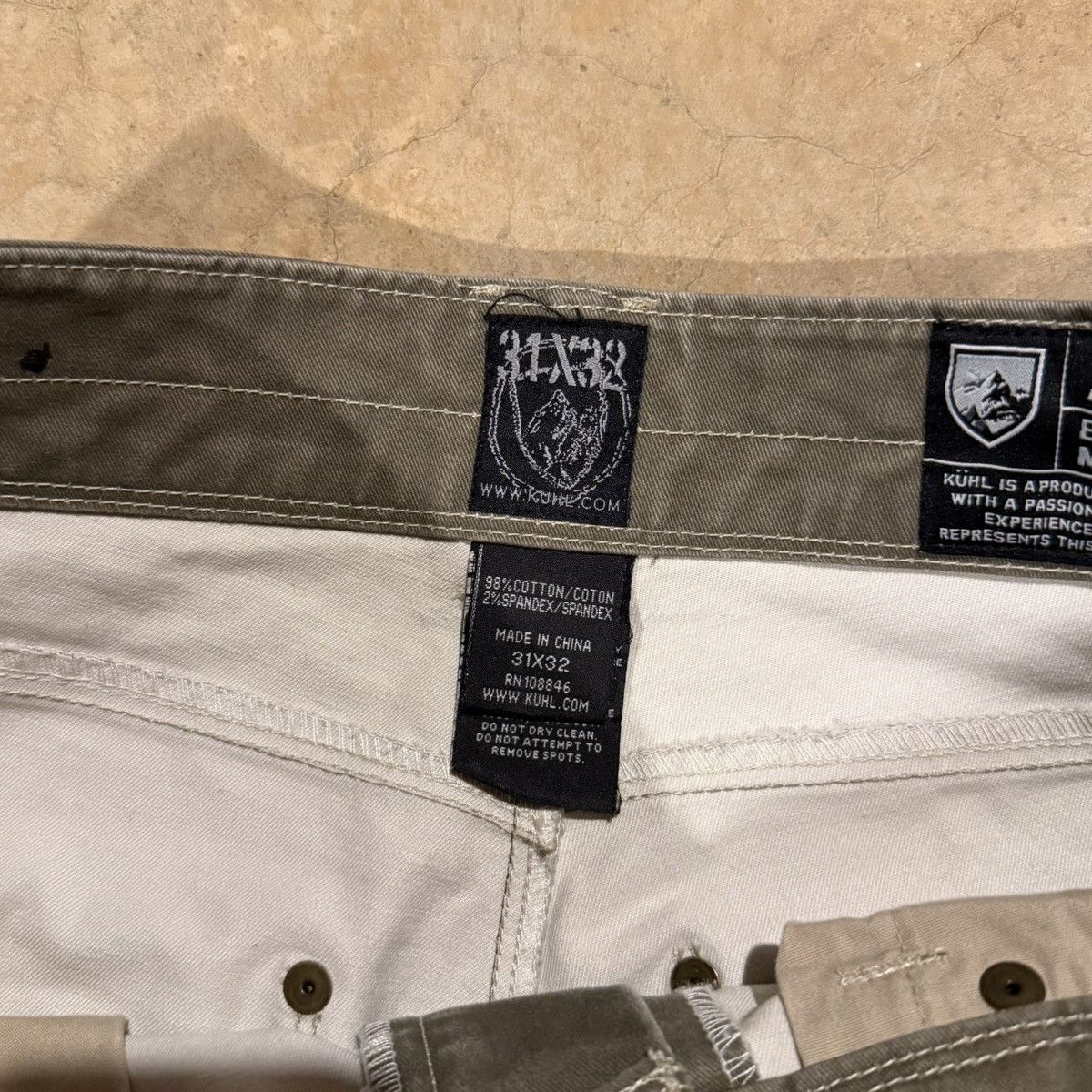 Kuhl Kuhl Vintage Patina Dye Faded Rydr Hiking Pants Gorpcore Size US 31 - 6 Thumbnail