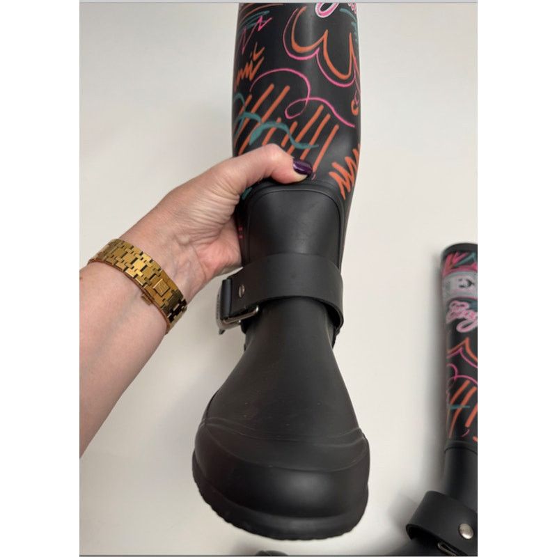Burberry Burberry Black Doodle Graffiti Rubber Rain Boots Size 35 Size US 5 / IT 35 - 15 Thumbnail