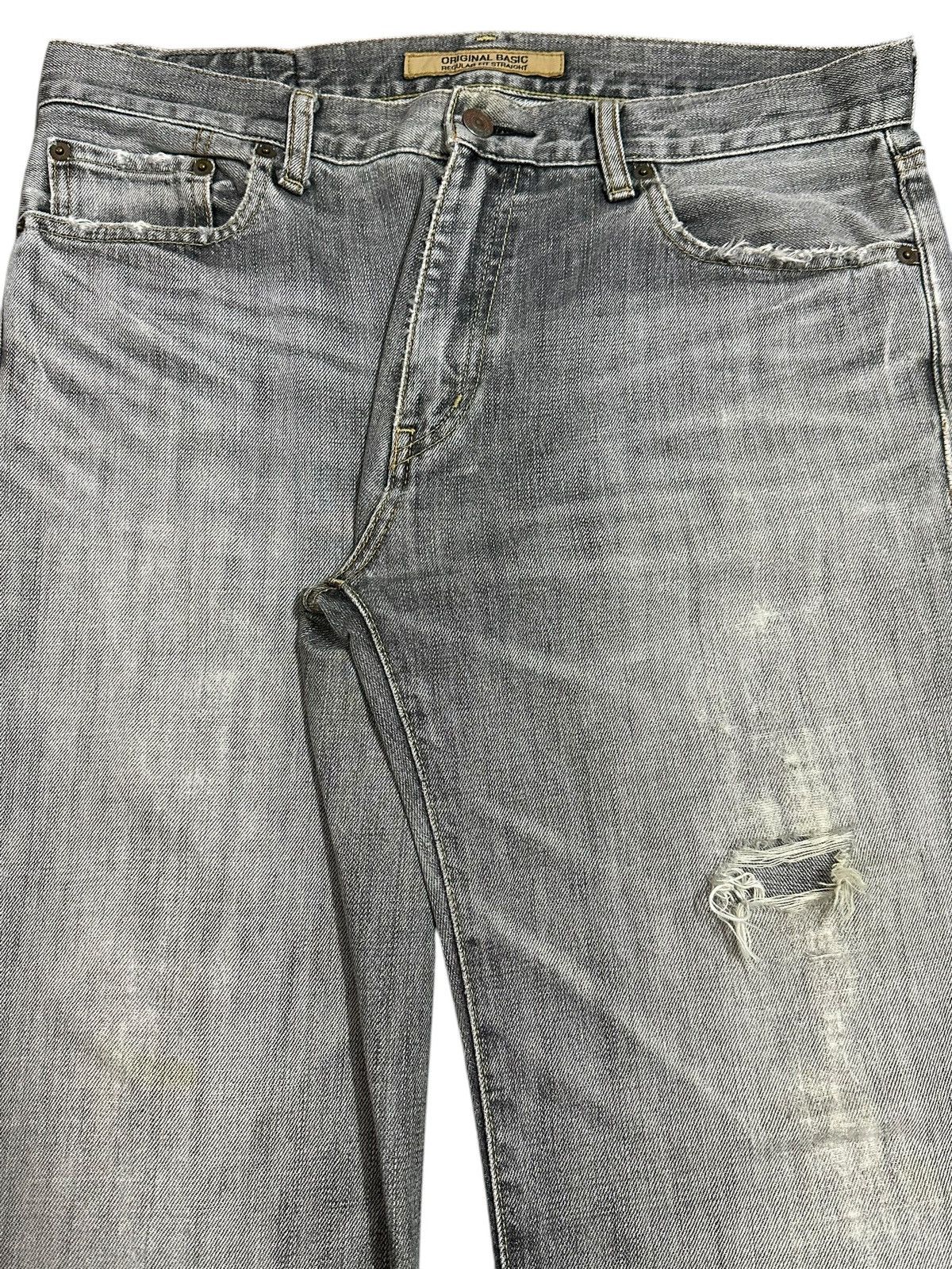 Uniqlo Vintage Japanese Uniqlo Faded Wash Style Loose Jeans Size US 34 / EU 50 - 4 Thumbnail