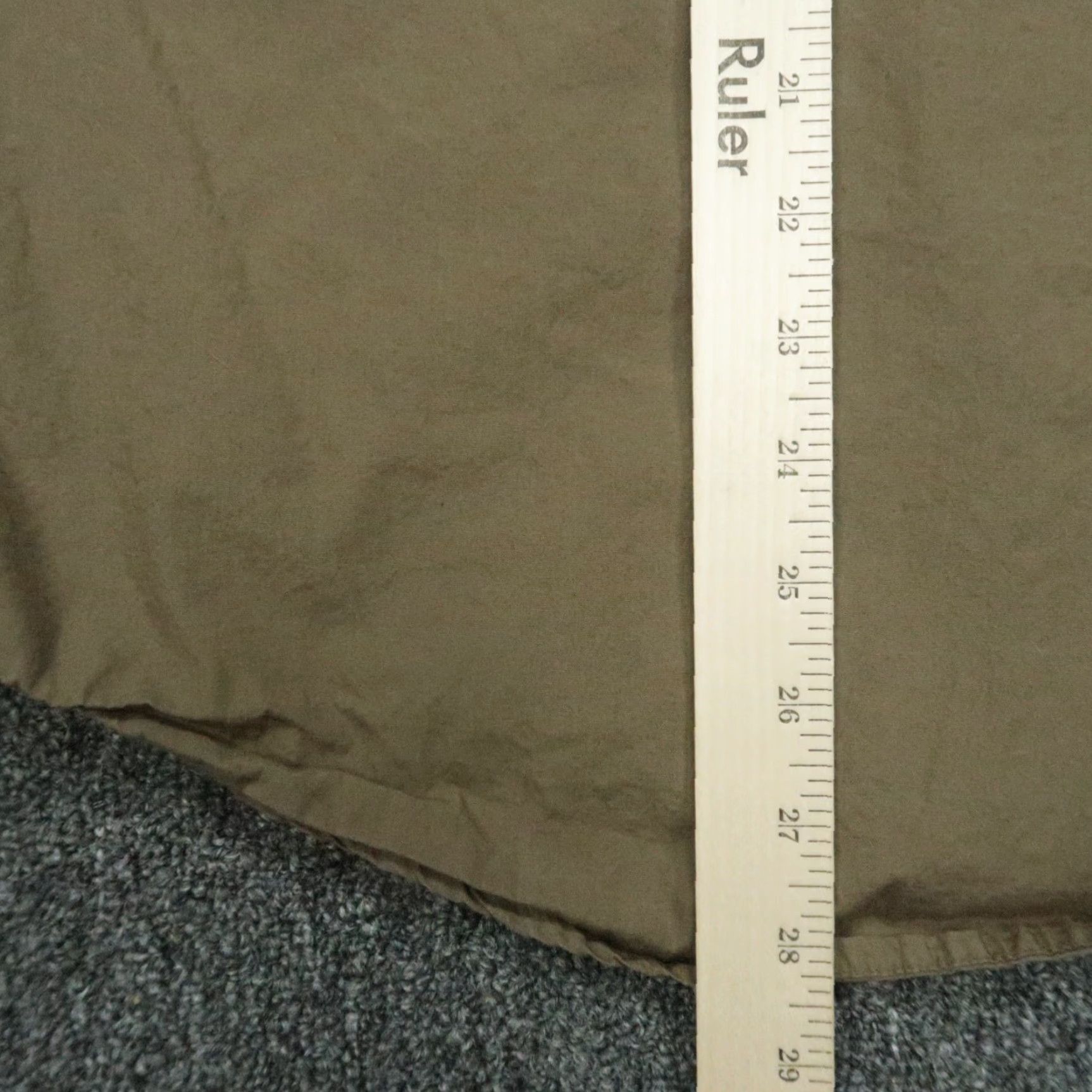 Filson Filson Shirt Men XS Green Dusty Olive Washed Feather Cloth Long Sleeve Button-Up Pockets Lightweight Casual Travel Workwear Size US XS / EU 42 / 0 - 6 Thumbnail