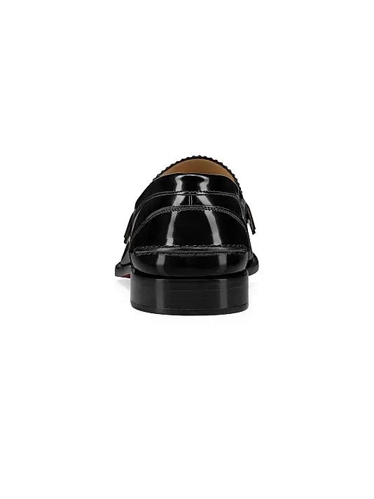 Christian Louboutin os11x0126 Penny Leather Loafers in Black Size US 9 / EU 42 - 3 Thumbnail
