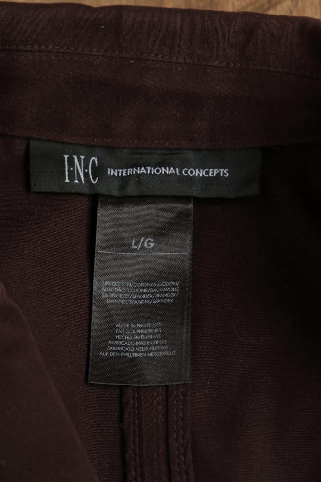 Other 00's I.N.C International Concepts Utility Trucker Jacket Size L / US 10 / IT 46 - 3 Thumbnail
