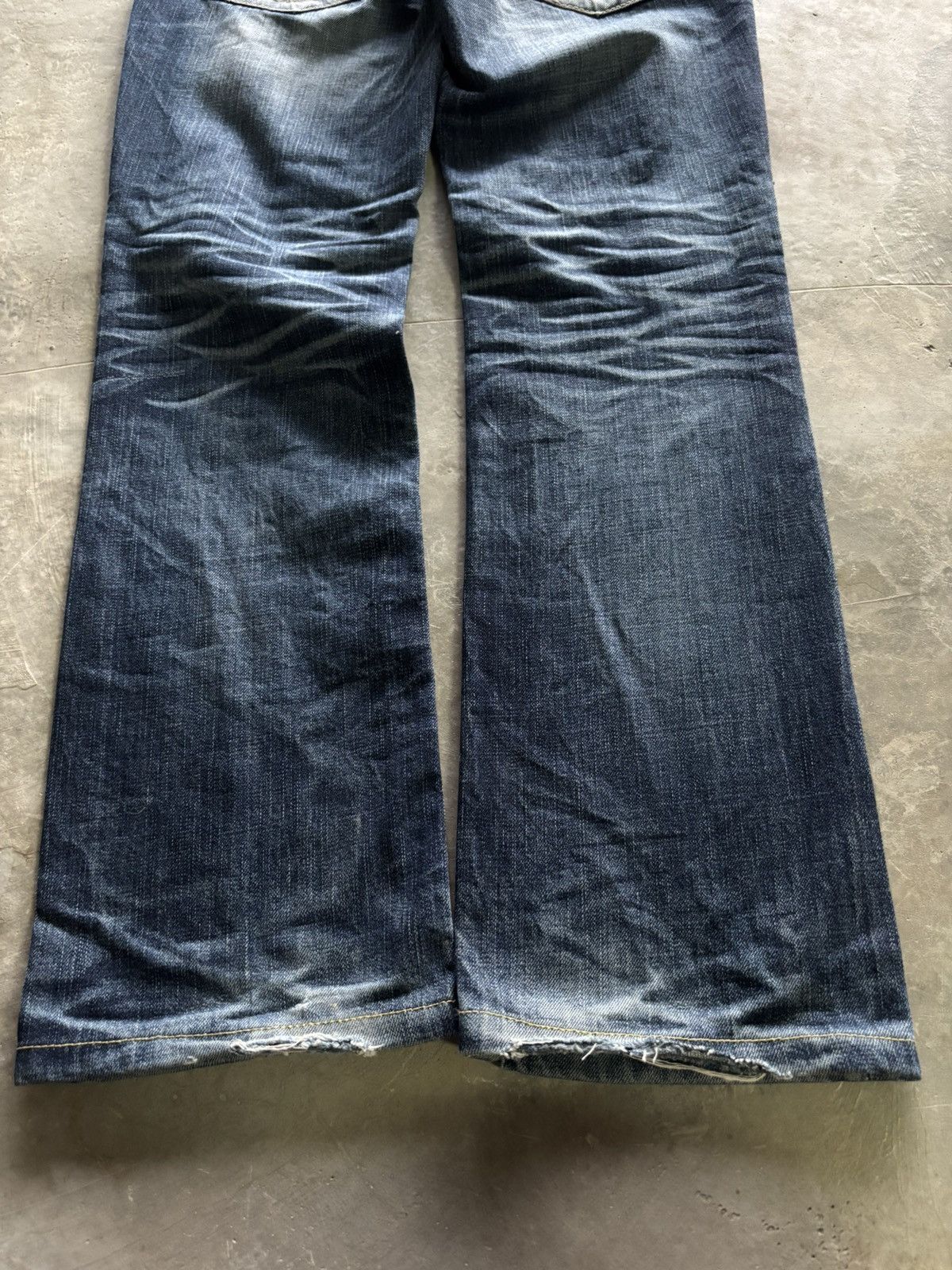 If Six Was Nine y2k lolita distressed style sick stone wash japanese jeans Size US 31 - 19 Thumbnail