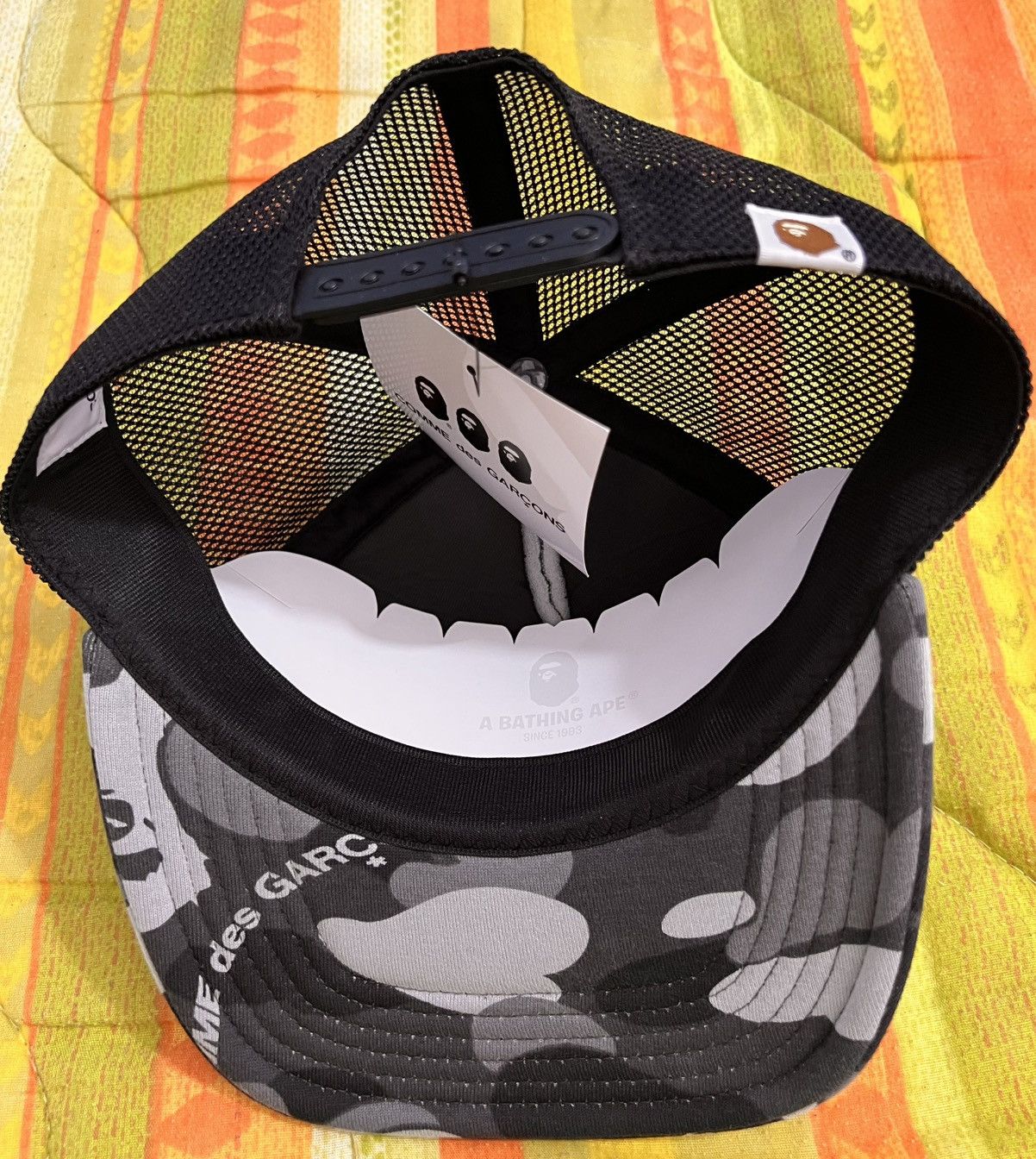 帽子 A BATHING APE COMME des GARCONS CAMO CAP 32553 comme des garcons osaka x bape mesh cap red | eBay