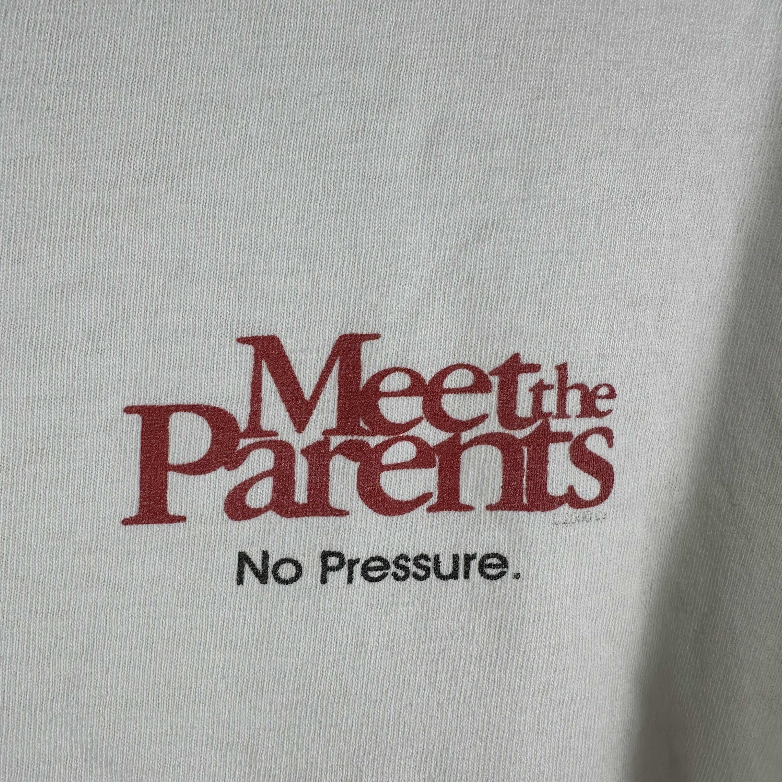 Vintage 2000 Meet the Parents Movie No Pressure Ben Stiller T-Shirt Size US XL / EU 56 / 4 - 2 Thumbnail