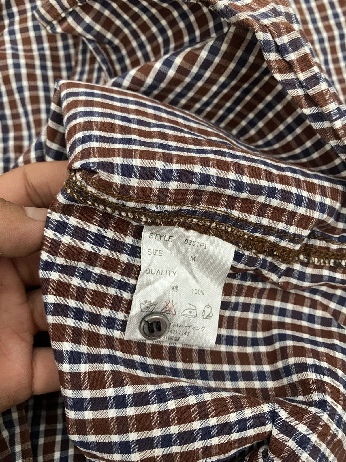 If Six Was Nine Who's who gallery studded gingham shirt Size US S / EU 44-46 / 1 - 4 Thumbnail