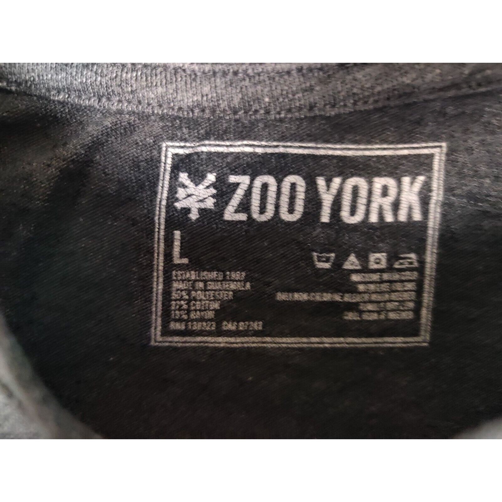 Zoo York ZOO YORK Shirt Adult Mens Large Gray Unbreakable ZY Crew Size US L / EU 52-54 / 3 - 4 Thumbnail