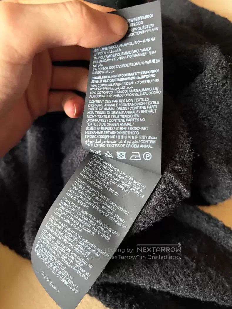 Saint Laurent Paris Saint Laurent Paris Black fluffy lamb jacket Size US XS / EU 42 / 0 - 5 Thumbnail