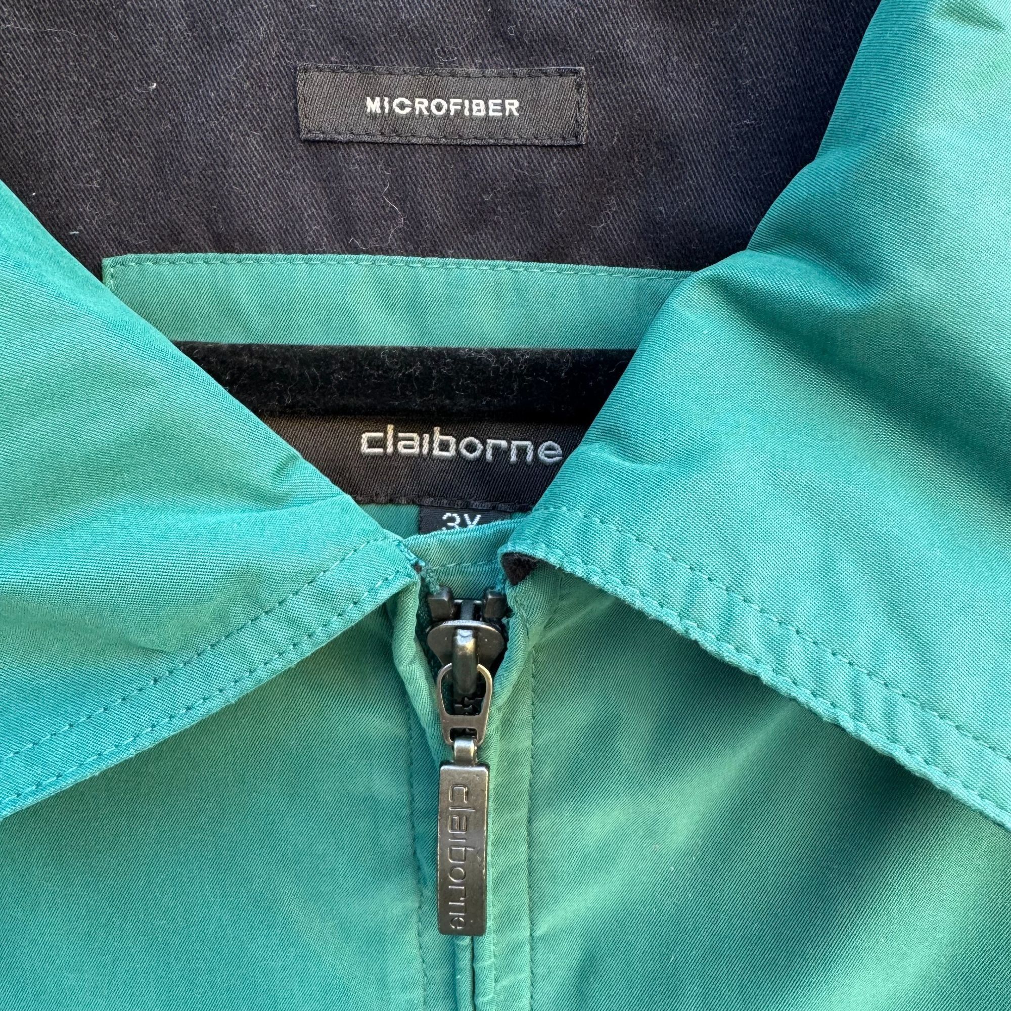 Liz Claiborne Claiborne Vintage 90s Mens 3X Teal Lightweight Microfiber Fu Size US XXL / EU 58 / 5 - 10 Thumbnail