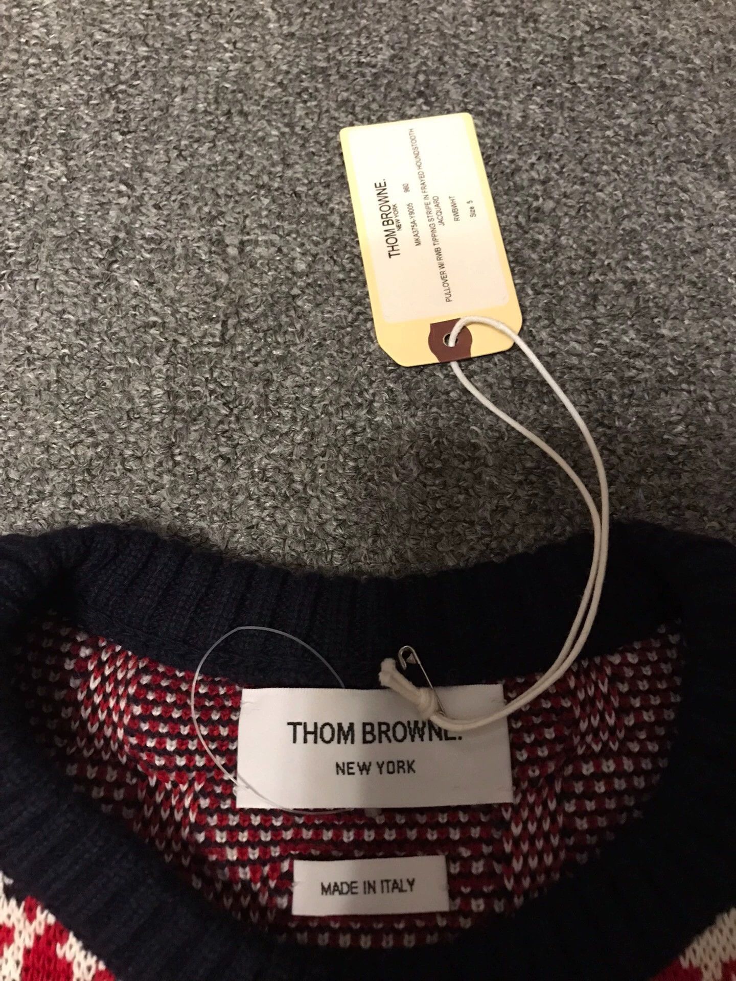 Thom Browne Thom Browne Houndstooth Thick Wool Blend Sweater 5 Unisex Size US XXL / EU 58 / 5 - 3 Thumbnail