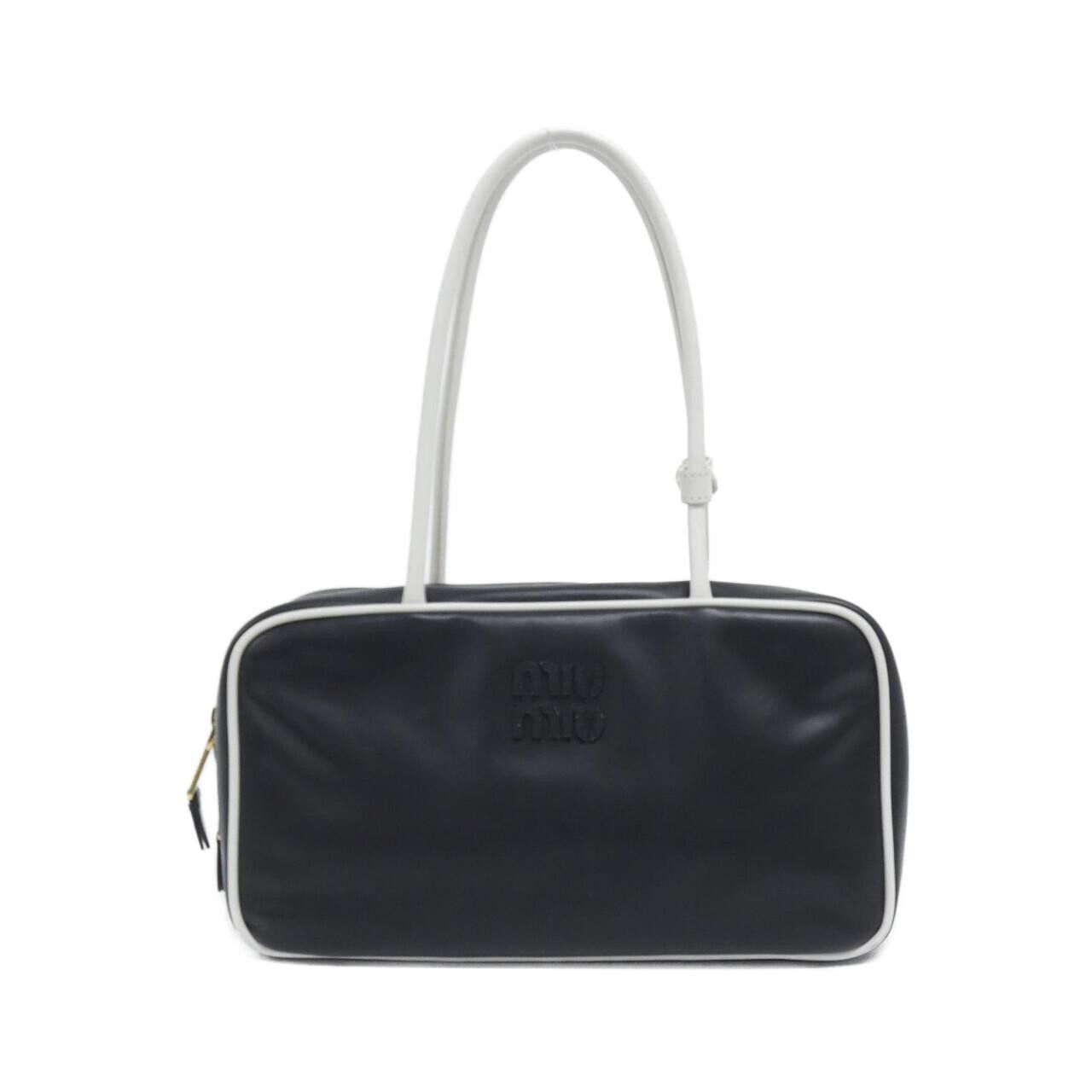 Miu Miu Miu Miu Miu Miu 5BB172 SOFTY PIPING Shoulder Bag Leather Shoulder Bag 5BB172 DUTY FREE for USA Size ONE SIZE - 1 Thumbnail