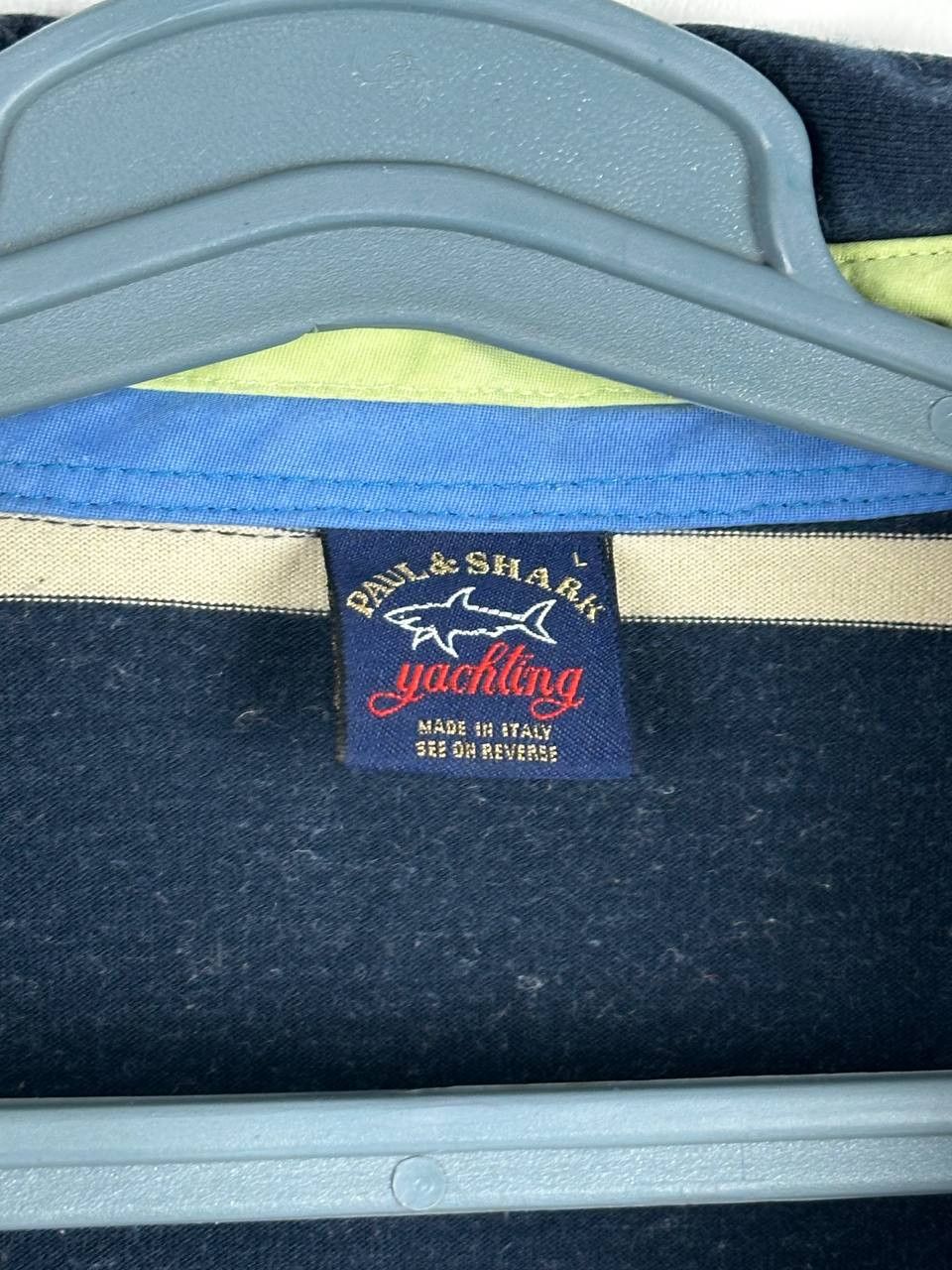 Paul & Shark × Vintage Vintage Paul & Shark Striped Polo Long Sleeve Sailing 90’s Size US L / EU 52-54 / 3 - 4 Thumbnail