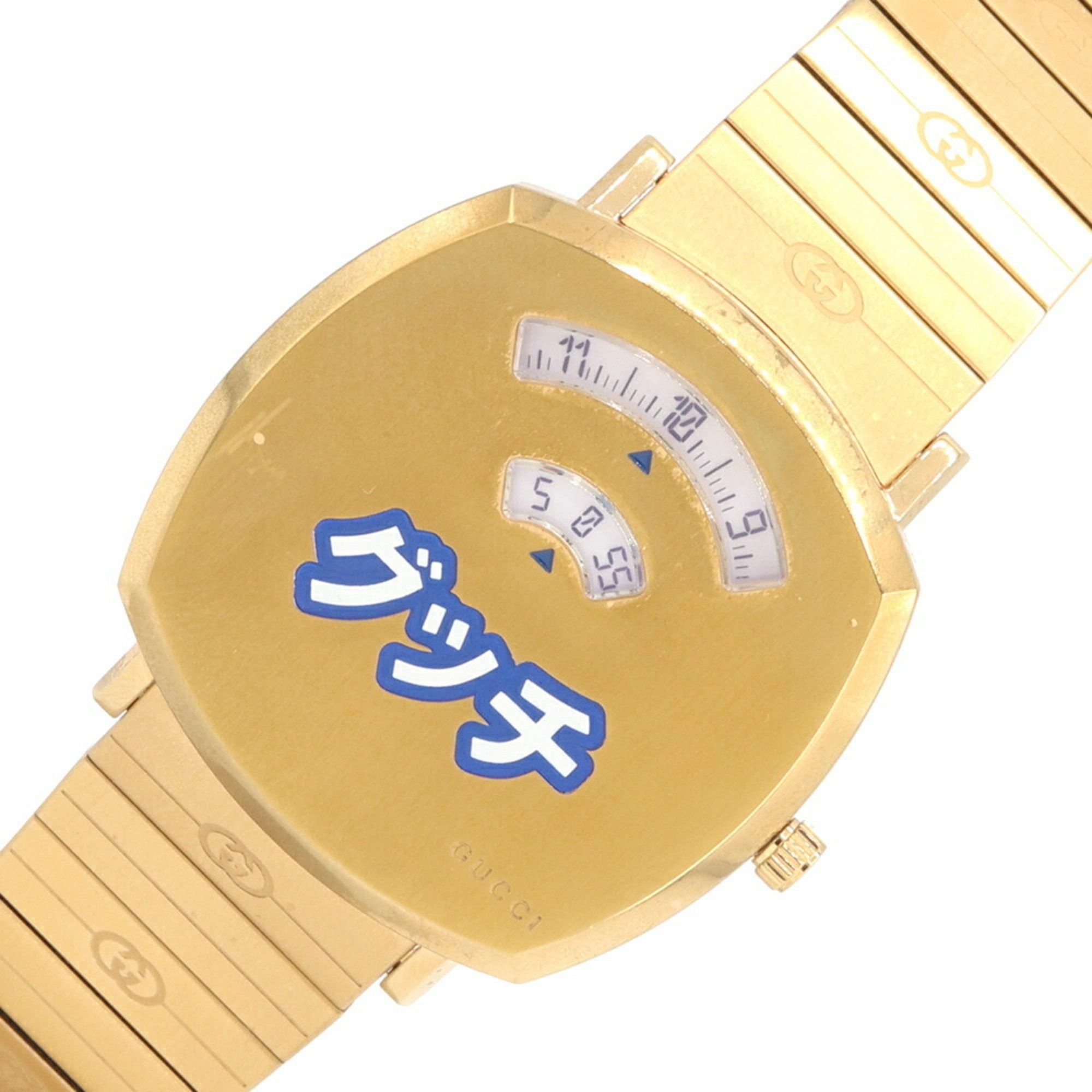 Gucci Gucci Men's Watch Limited Edition Grip YA157428 157.3 Gold Quartz Wristwatch GUCCI Size ONE SIZE - 1 Thumbnail
