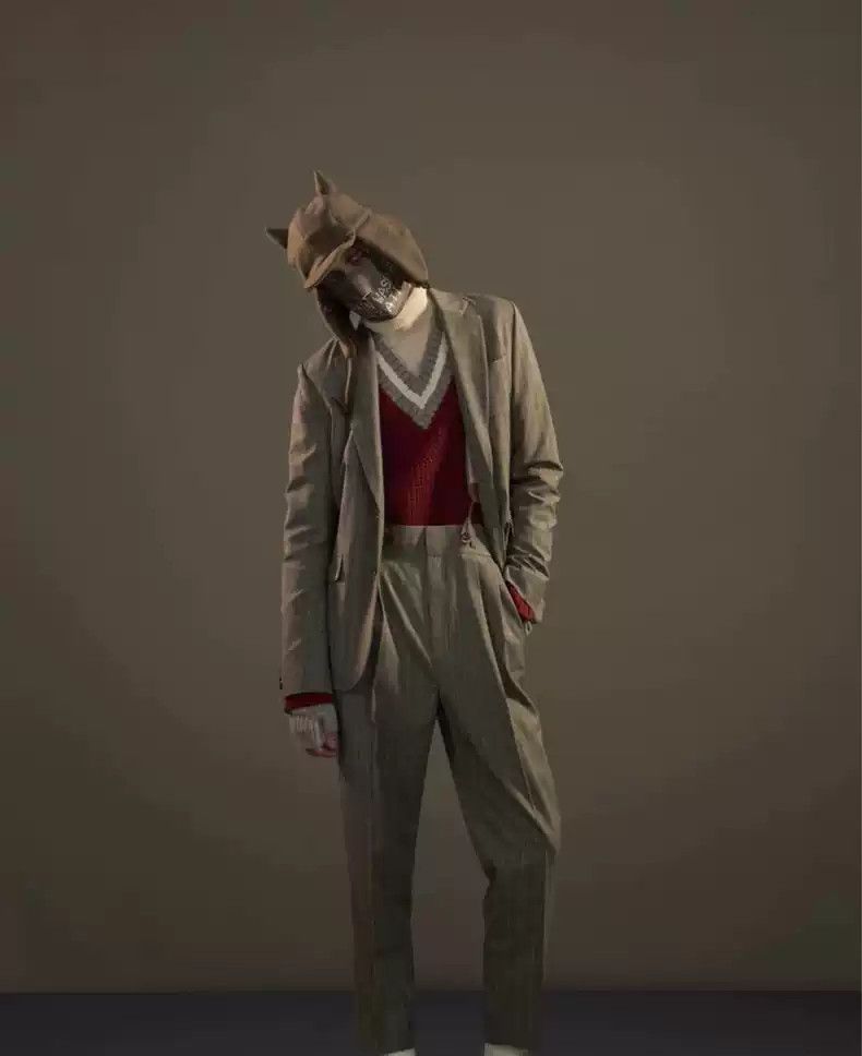 image of Undercover 17Aw Red Wool Sweater, Men's (Size Medium)