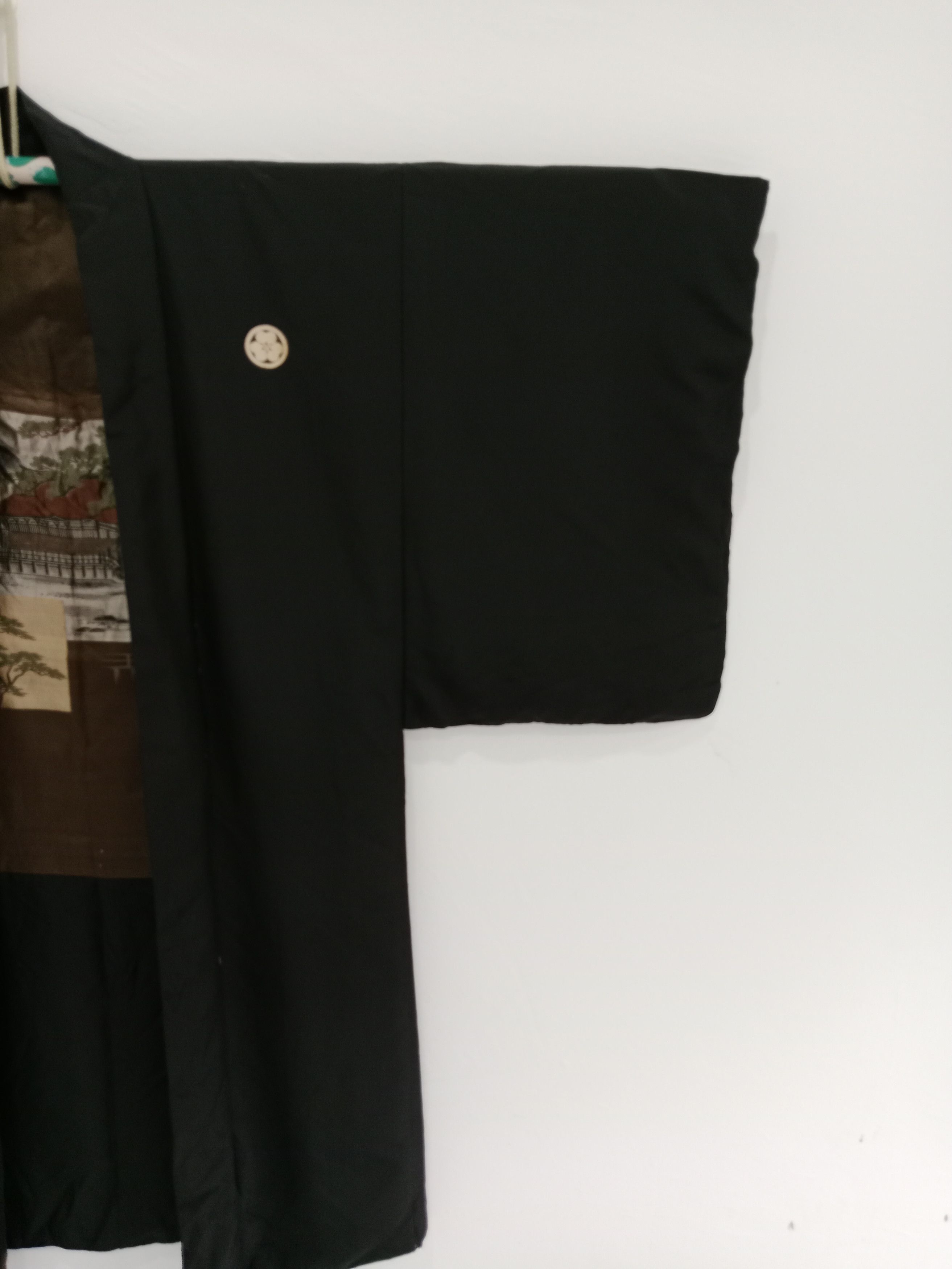 Komono Vintage Men Haori Kimono Nice Motif Yakuza Style Japanese Size US L / EU 52-54 / 3 - 5 Thumbnail